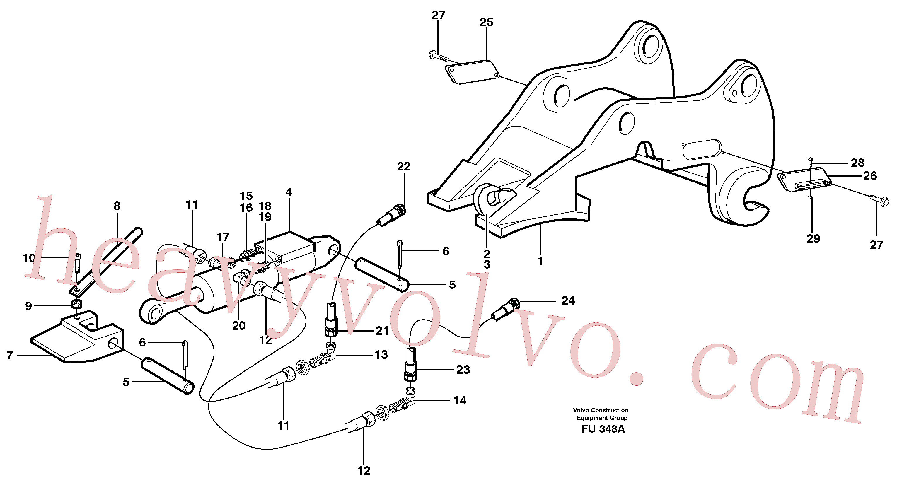 VOE14310009 for Volvo Quickfit, hydraulic(FU348A assembly)