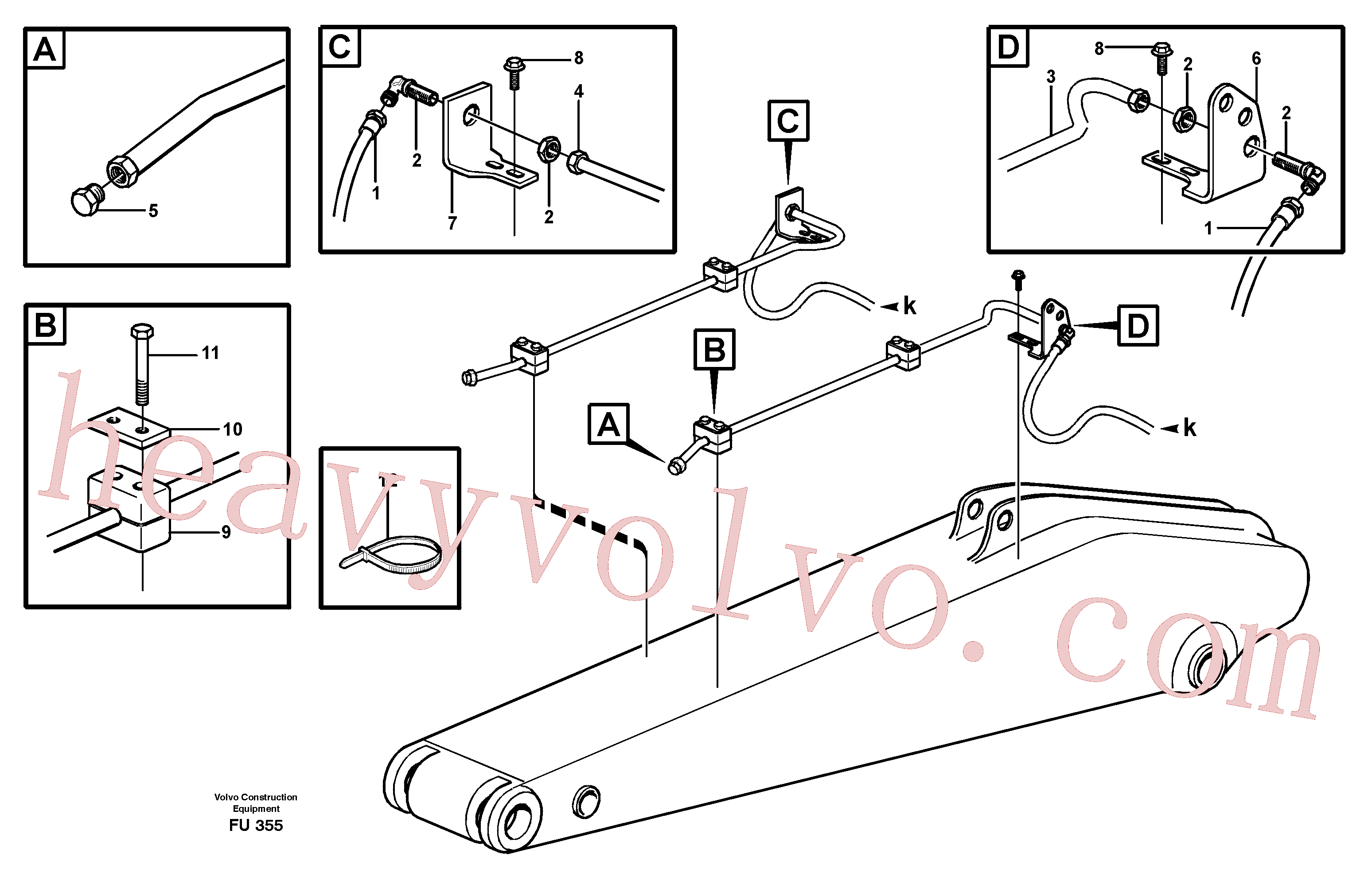 VOE14310005 for Volvo Slope bucket and grab equipment(FU355 assembly)