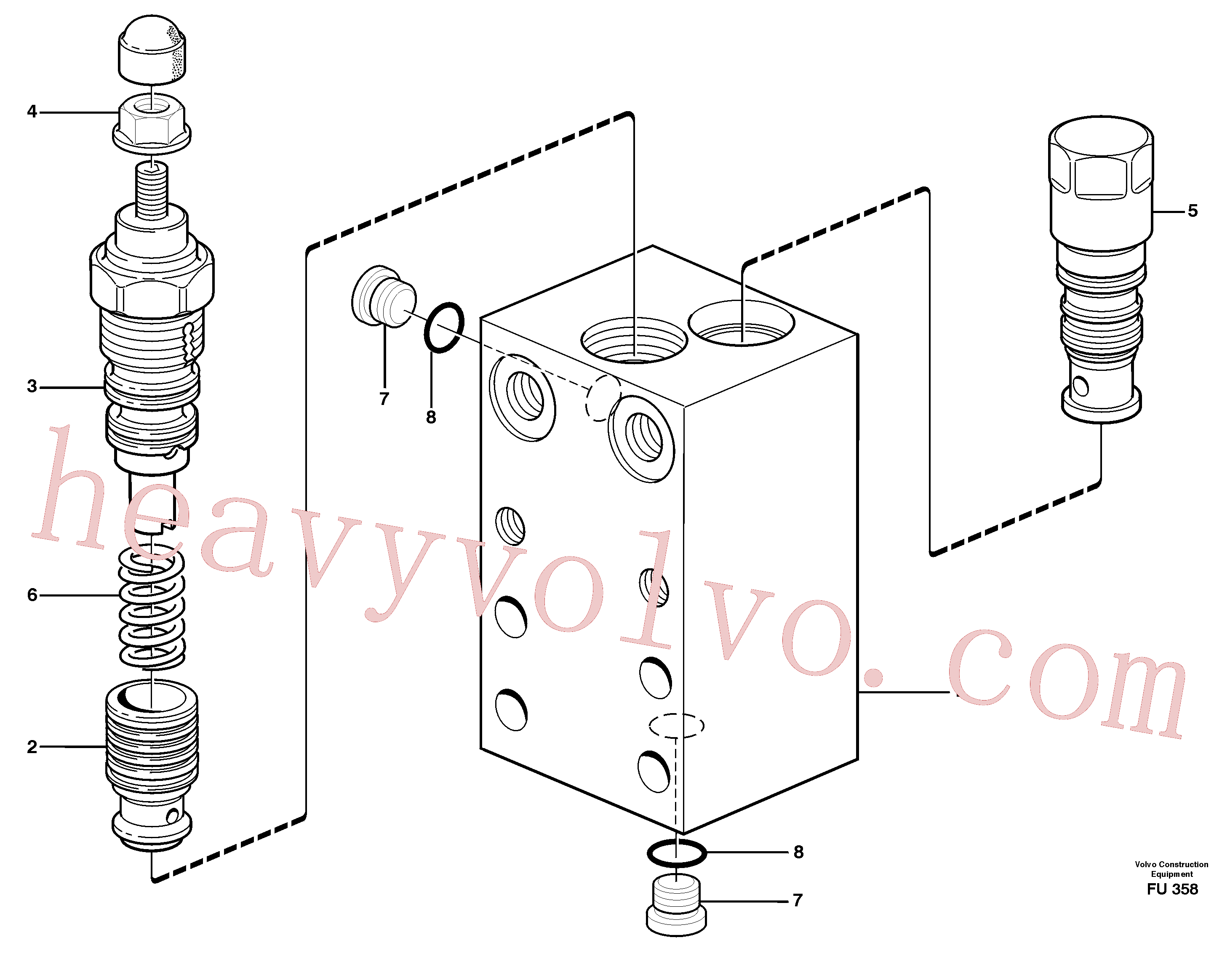 VOE14345335 for Volvo inhibitor valve(FU358 assembly)