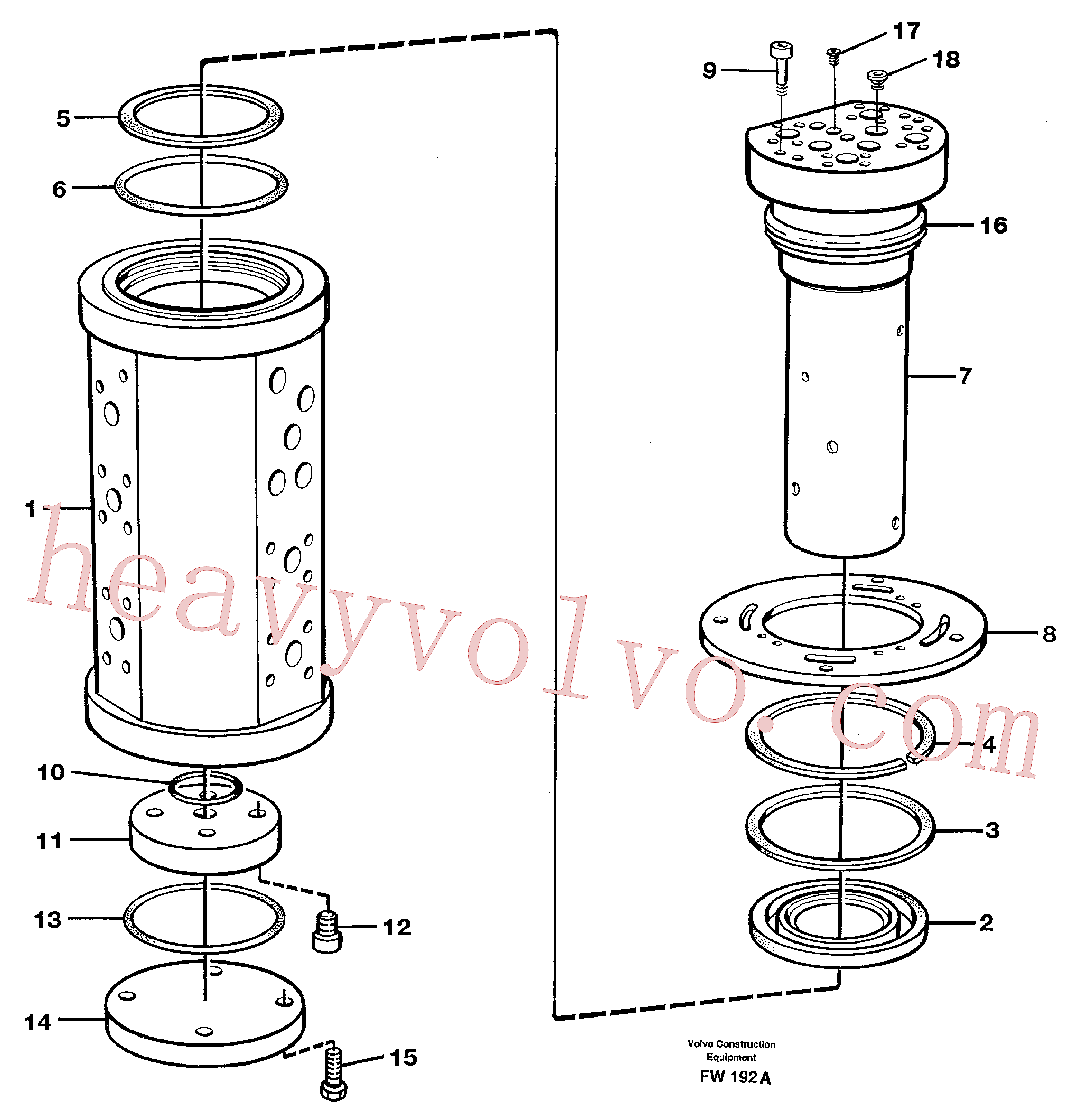 VOE14012334 for Volvo Turning joint(FW192A assembly)