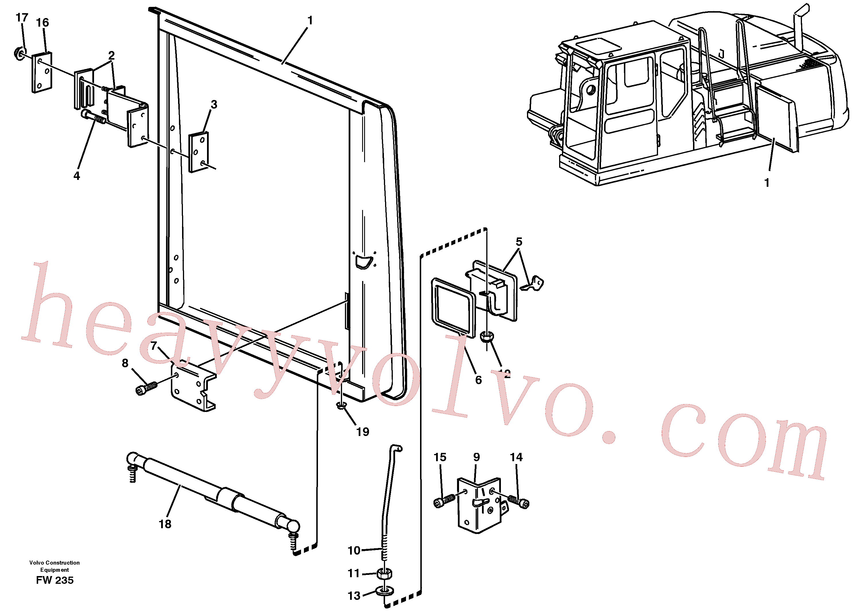 VOE969738 for Volvo Door, front Lh(FW235 assembly)