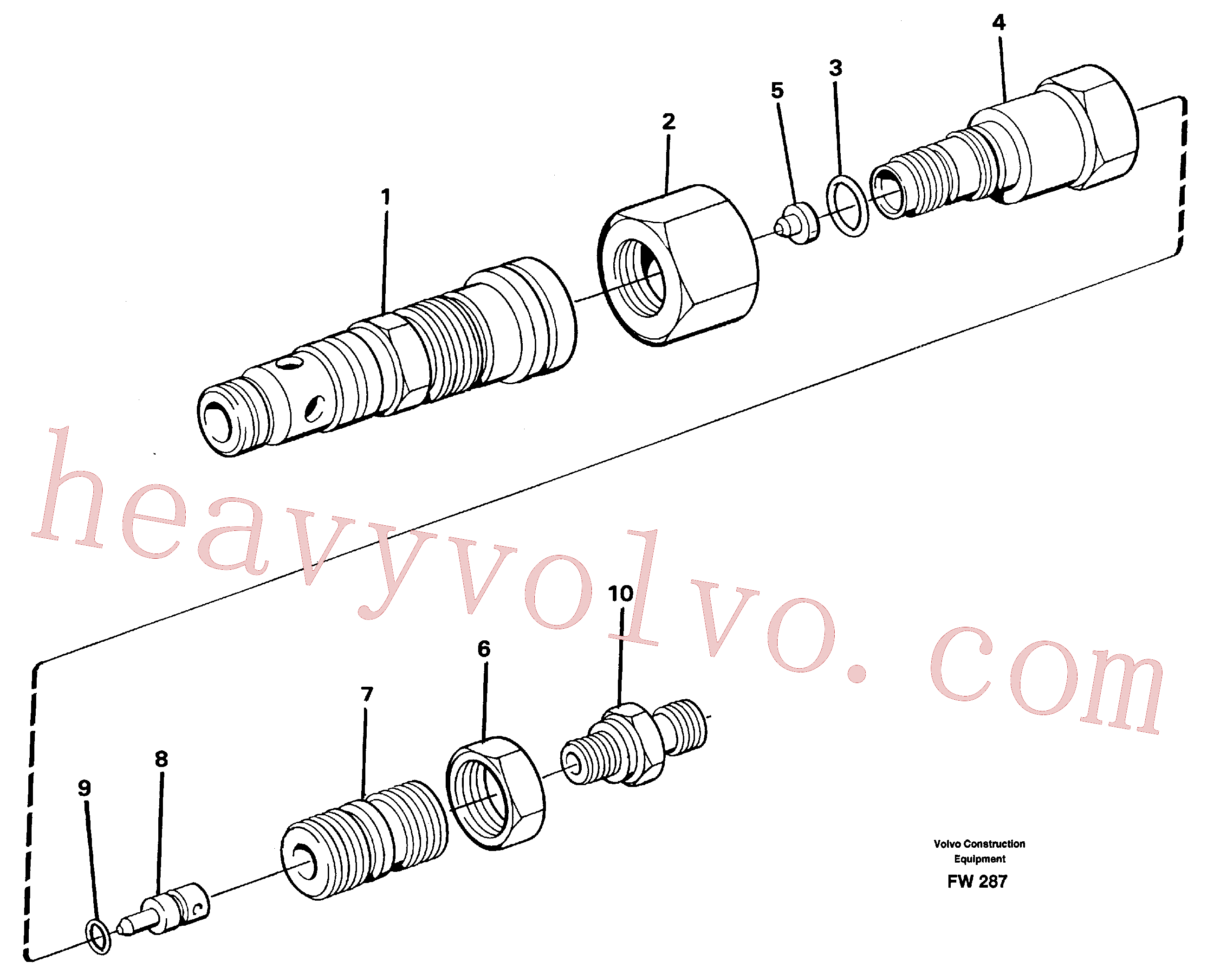 VOE14211968 for Volvo Pressure limiting valve, main valve(FW287 assembly)