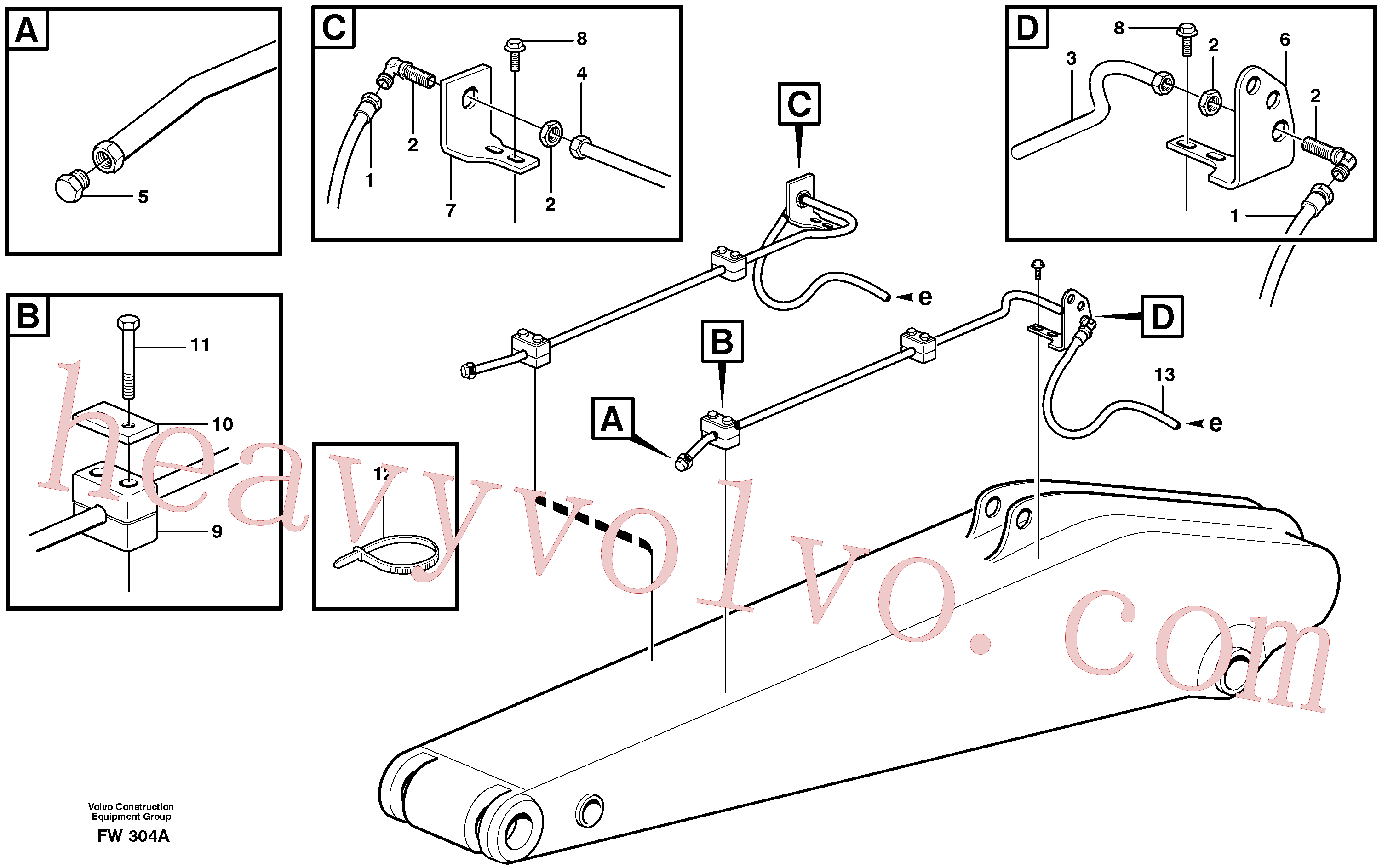 VOE14310005 for Volvo Slope bucket and grab equipment(FW304A assembly)