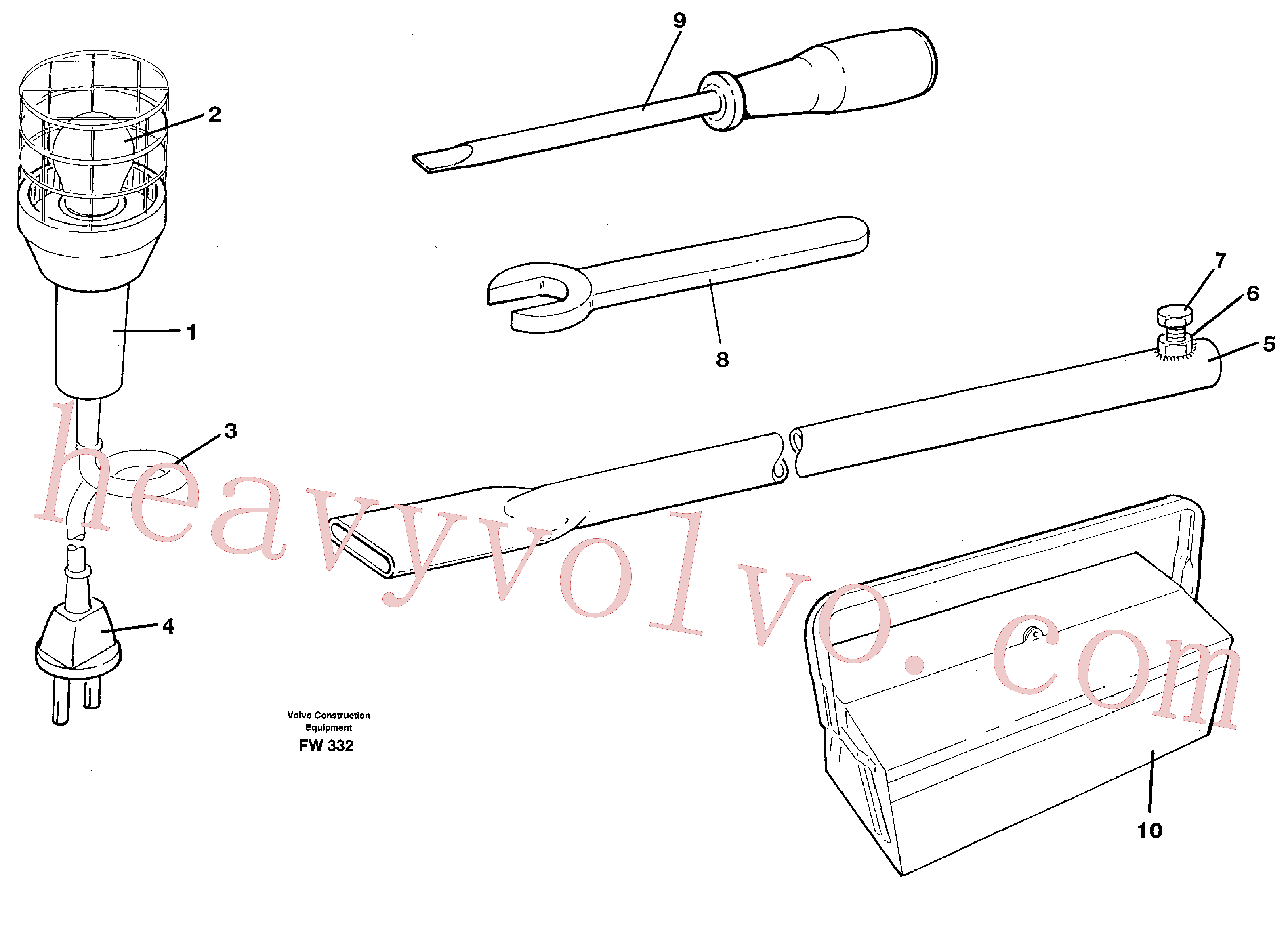 VOE962074 for Volvo Tool kit(FW332 assembly)