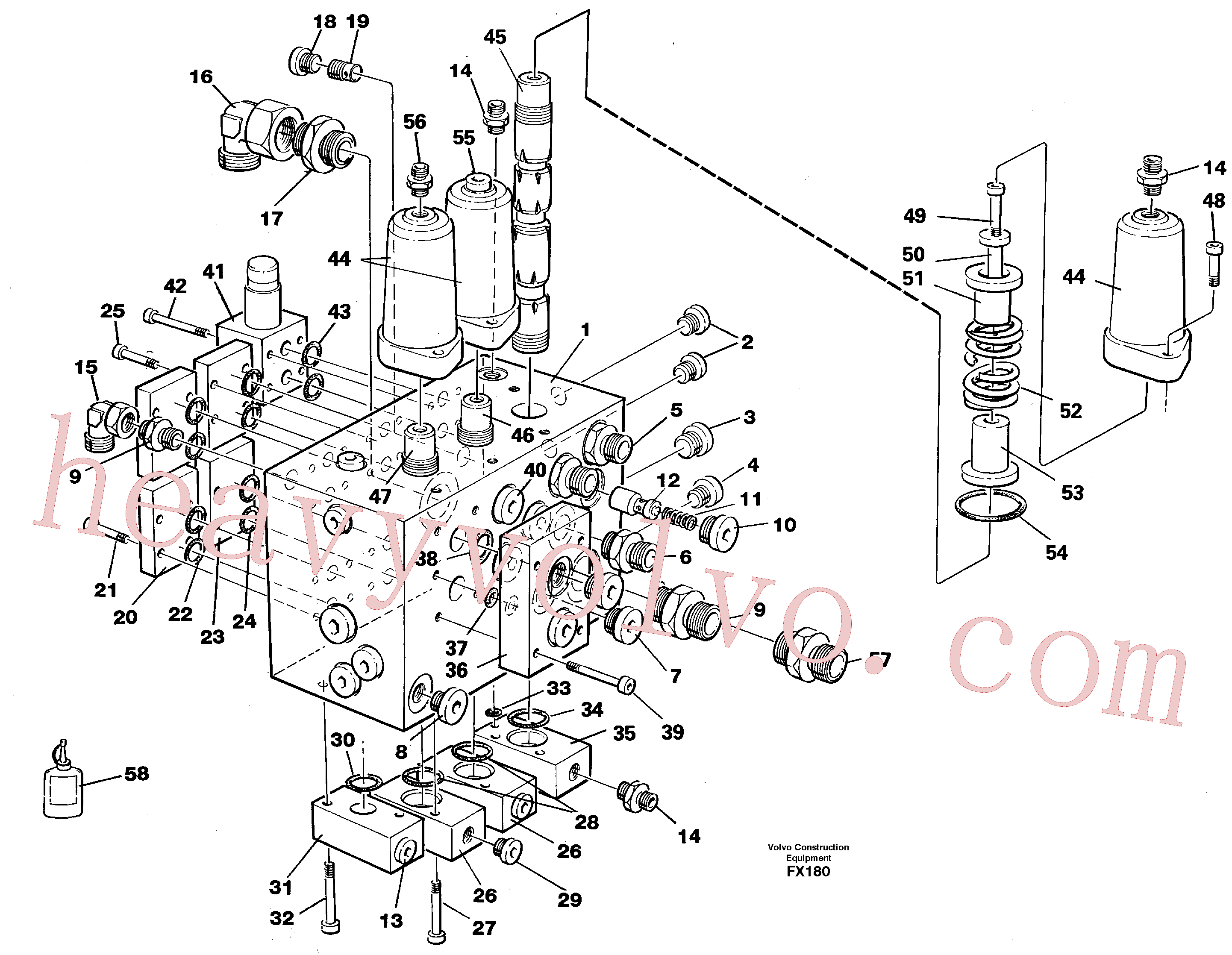 VOE14023258 for Volvo Slew valve assembly(FX180 assembly)