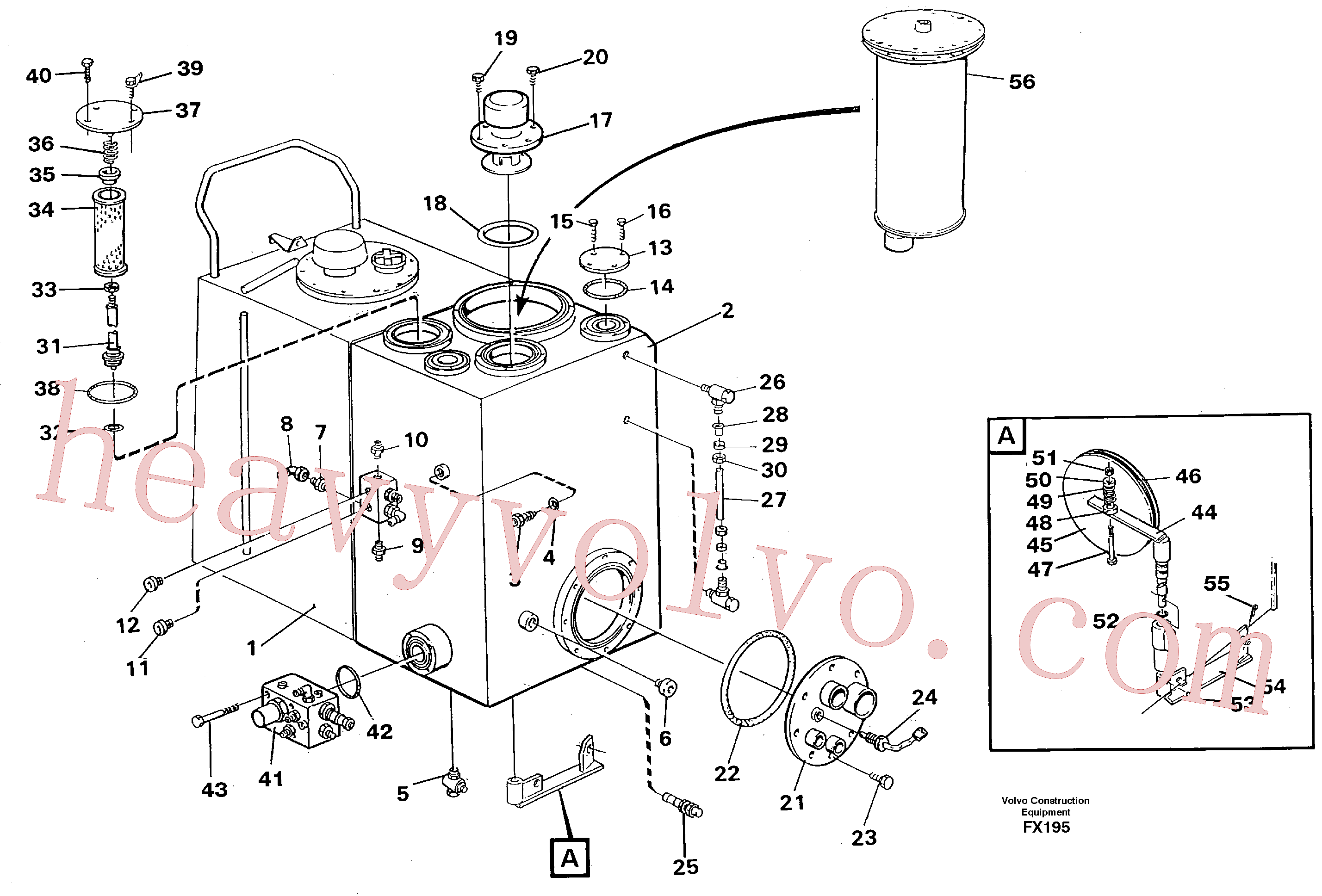 VOE957030 for Volvo Hydraulic oil tank(FX195 assembly)