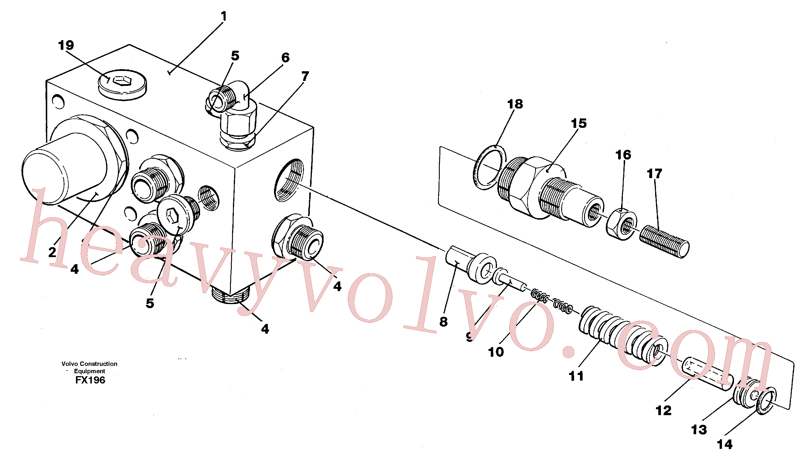 VOE14023409 for Volvo Tank connection(FX196 assembly)