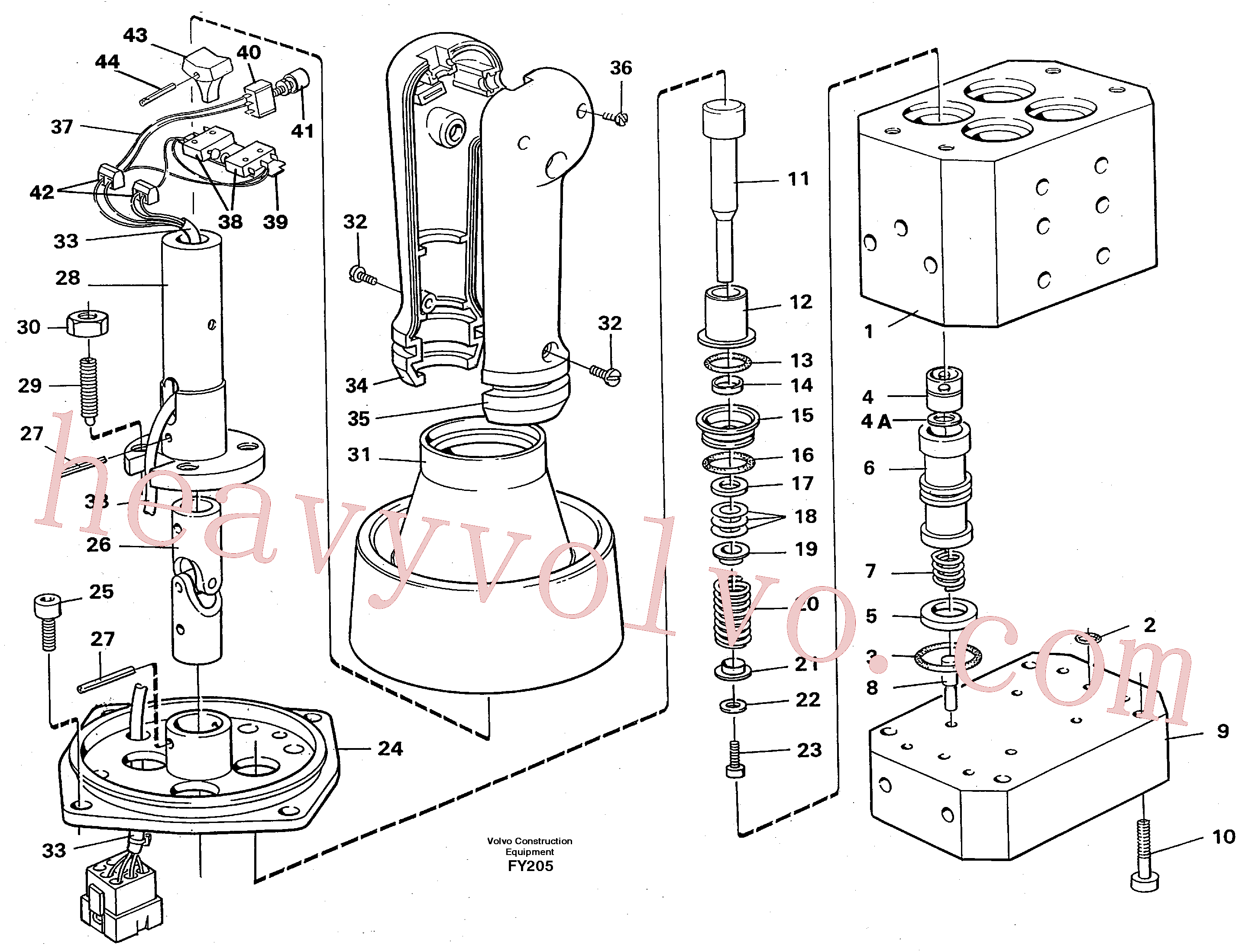 VOE14244432 for Volvo Control pressure valve(FY205 assembly)