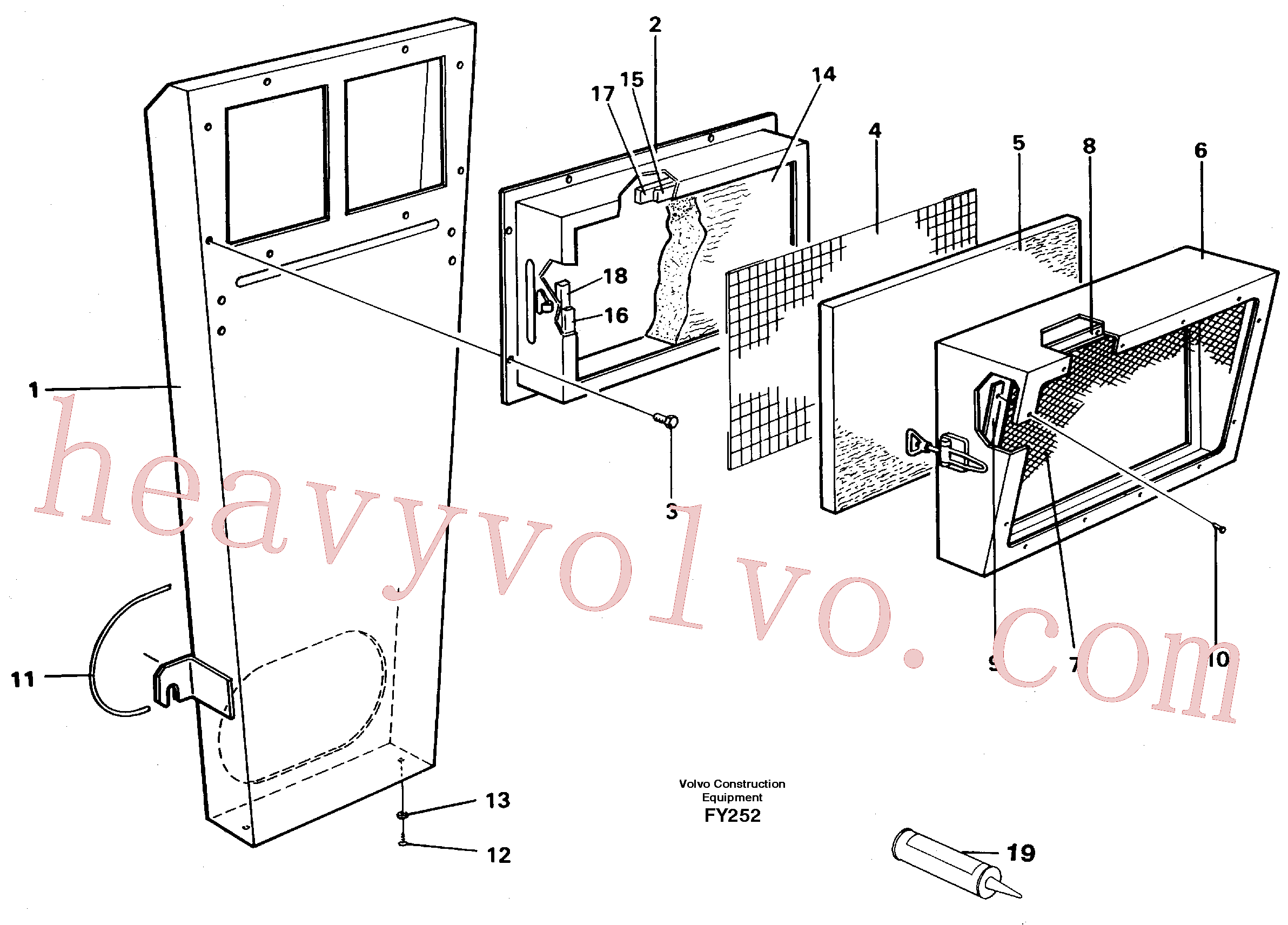 VOE14213944 for Volvo Air inlet(FY252 assembly)