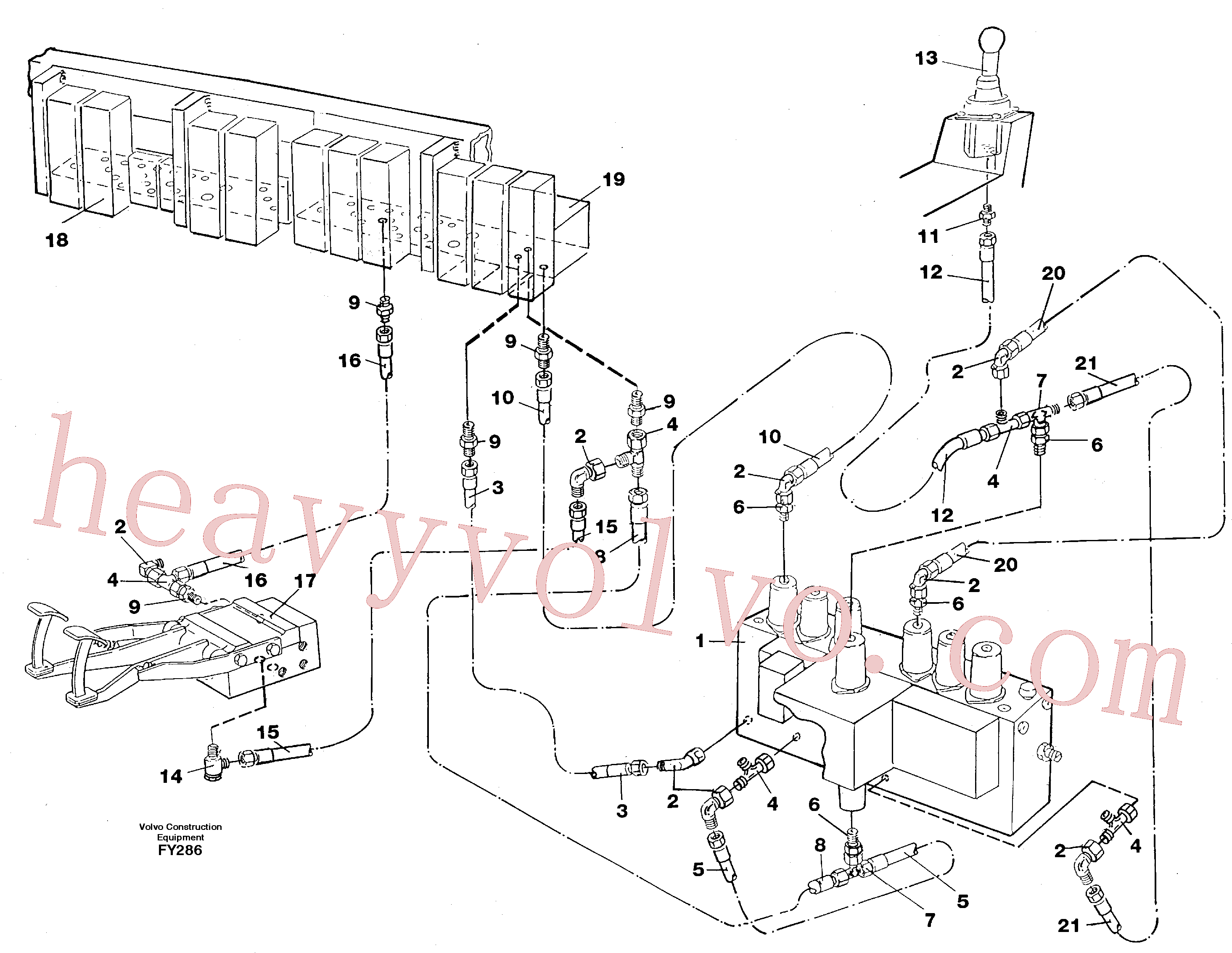 VOE14245236 for Volvo Servohydraulik, travel(FY286 assembly)