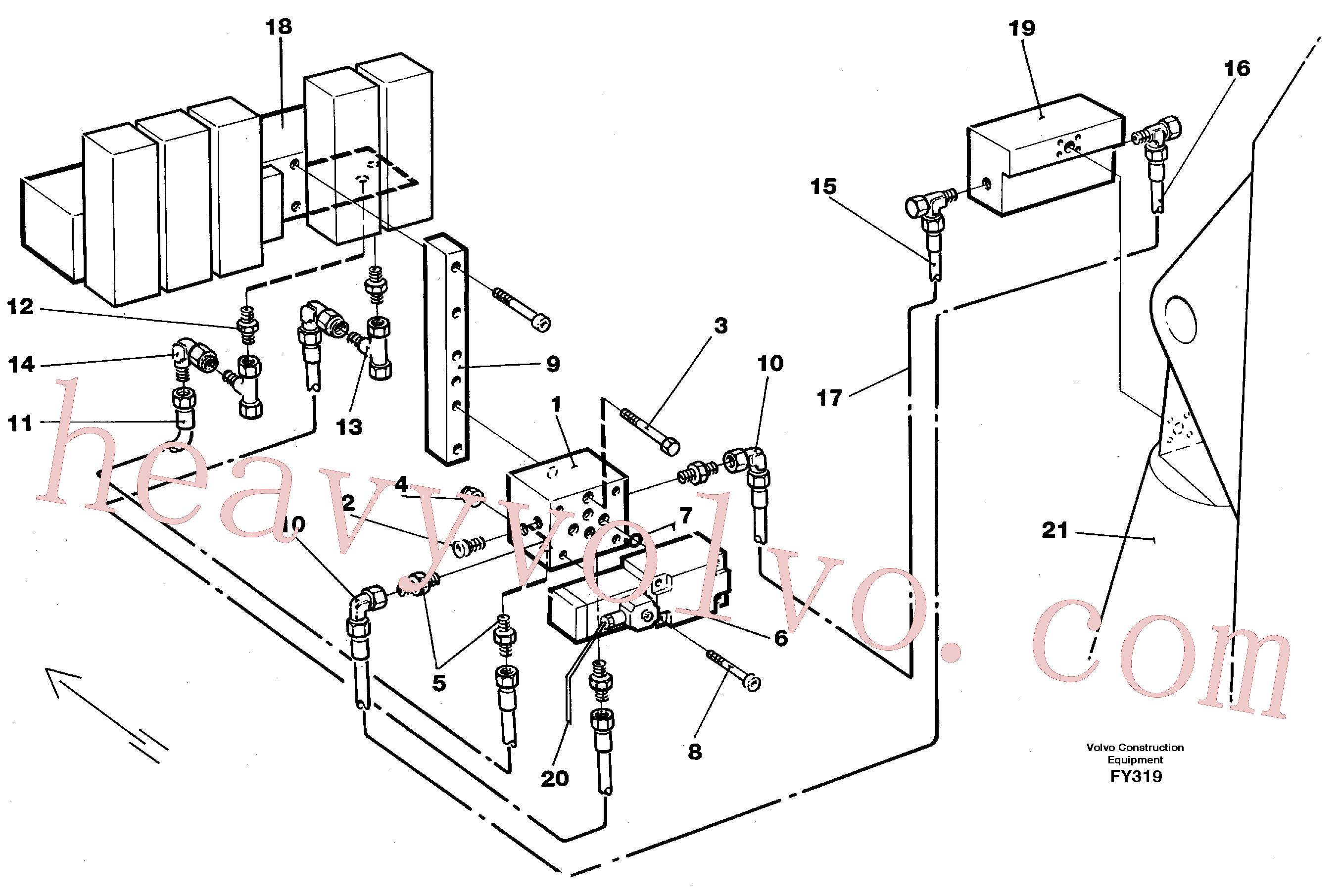 VOE14261460 for Volvo Grab bucket.base machine(FY319 assembly)