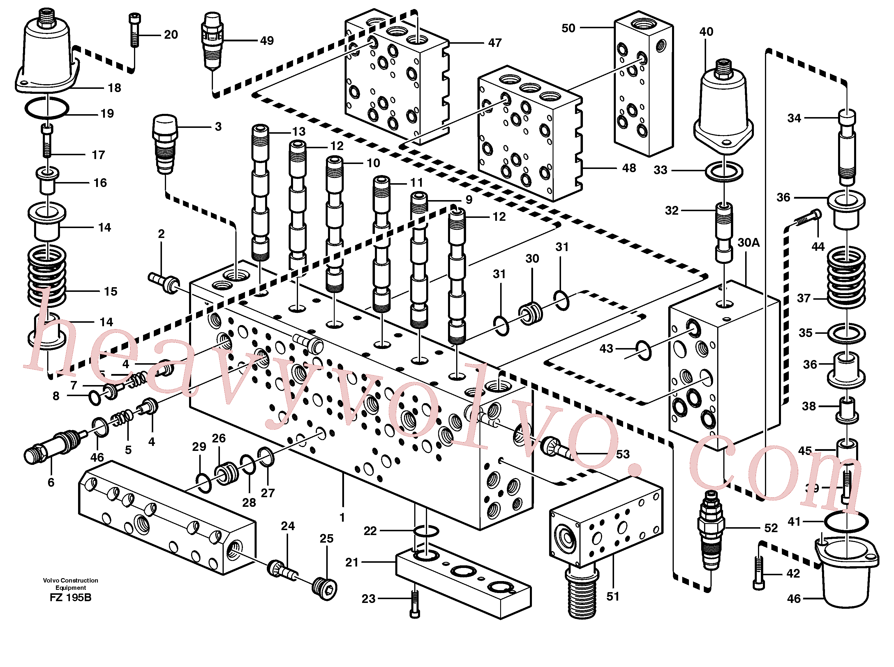 VOE981424 for Volvo Main valve assembly, valves(FZ195B assembly)