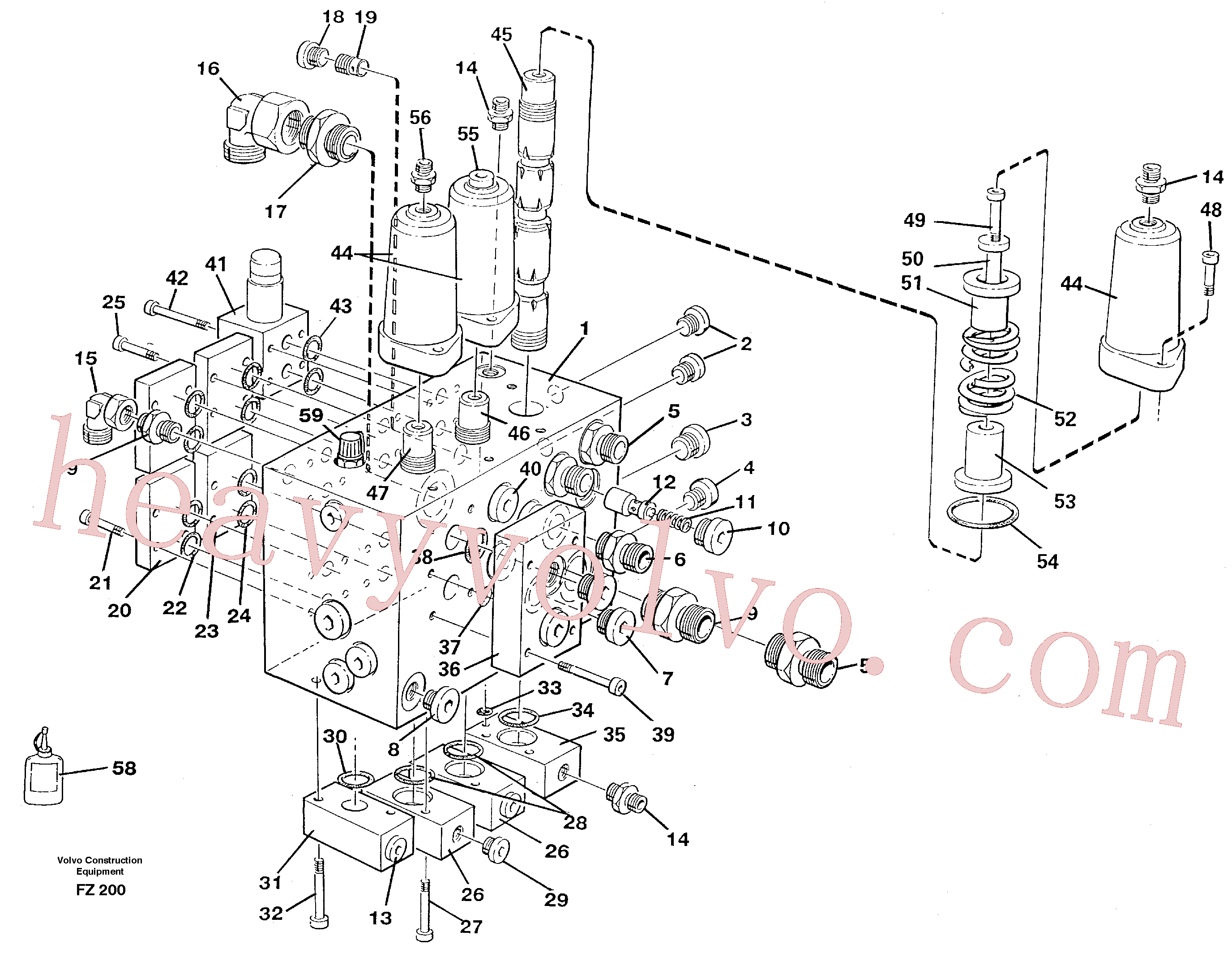 VOE14211238 for Volvo Slew valve assembly(FZ200 assembly)