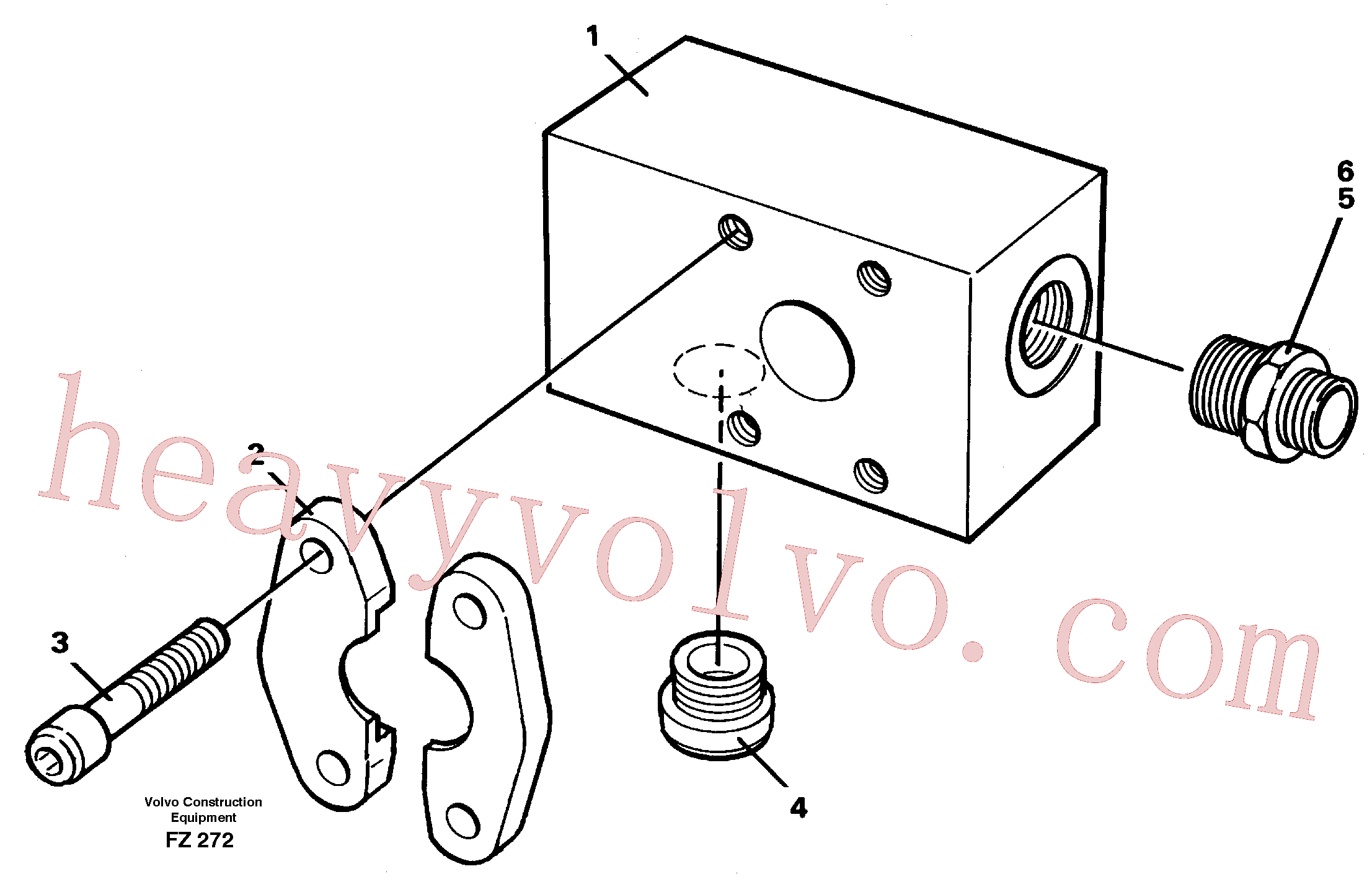 VOE14252134 for Volvo Adapter(FZ272 assembly)