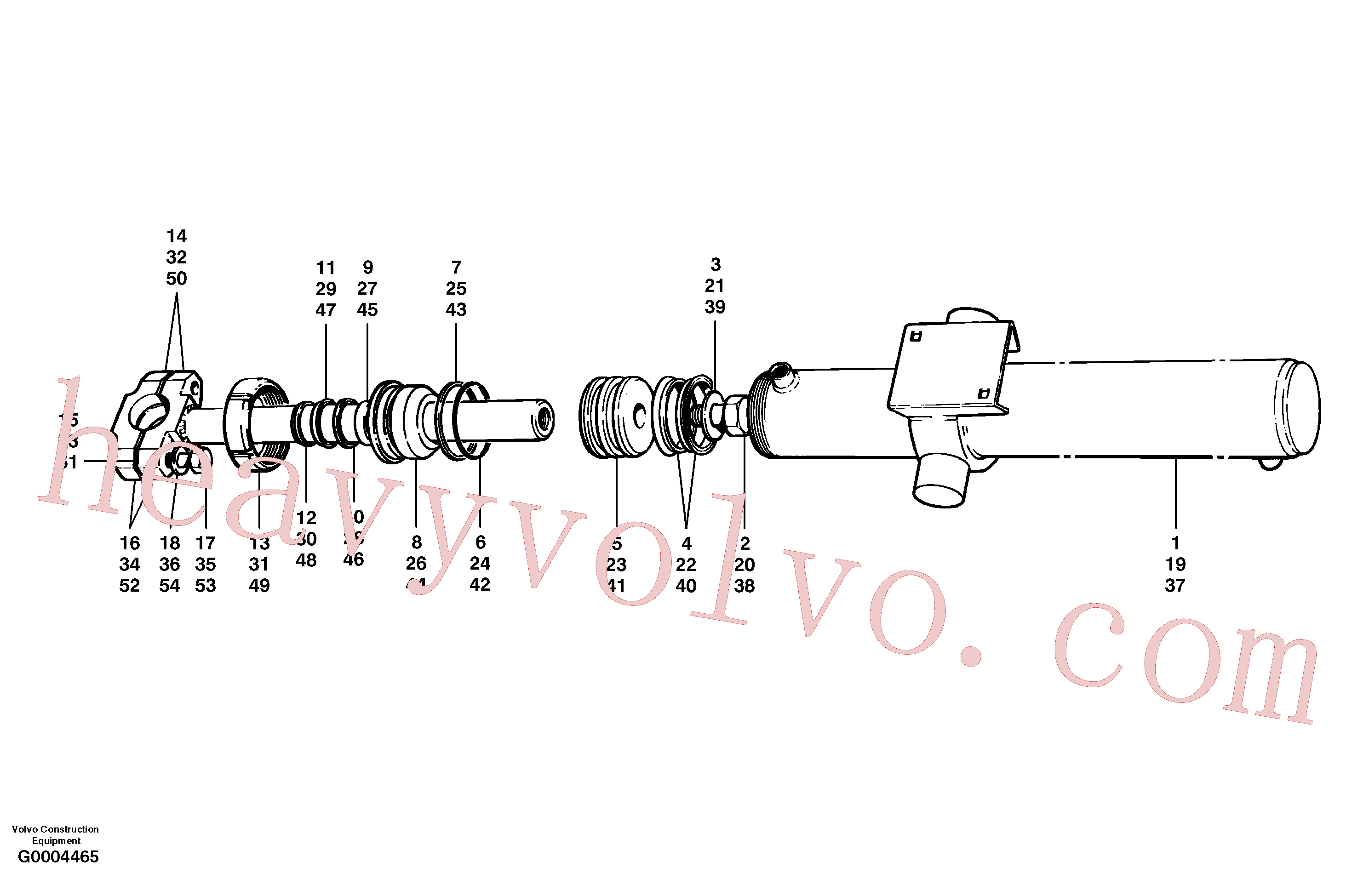 VOE12724220 for Volvo Blade lift cylinders(G0004465 assembly)