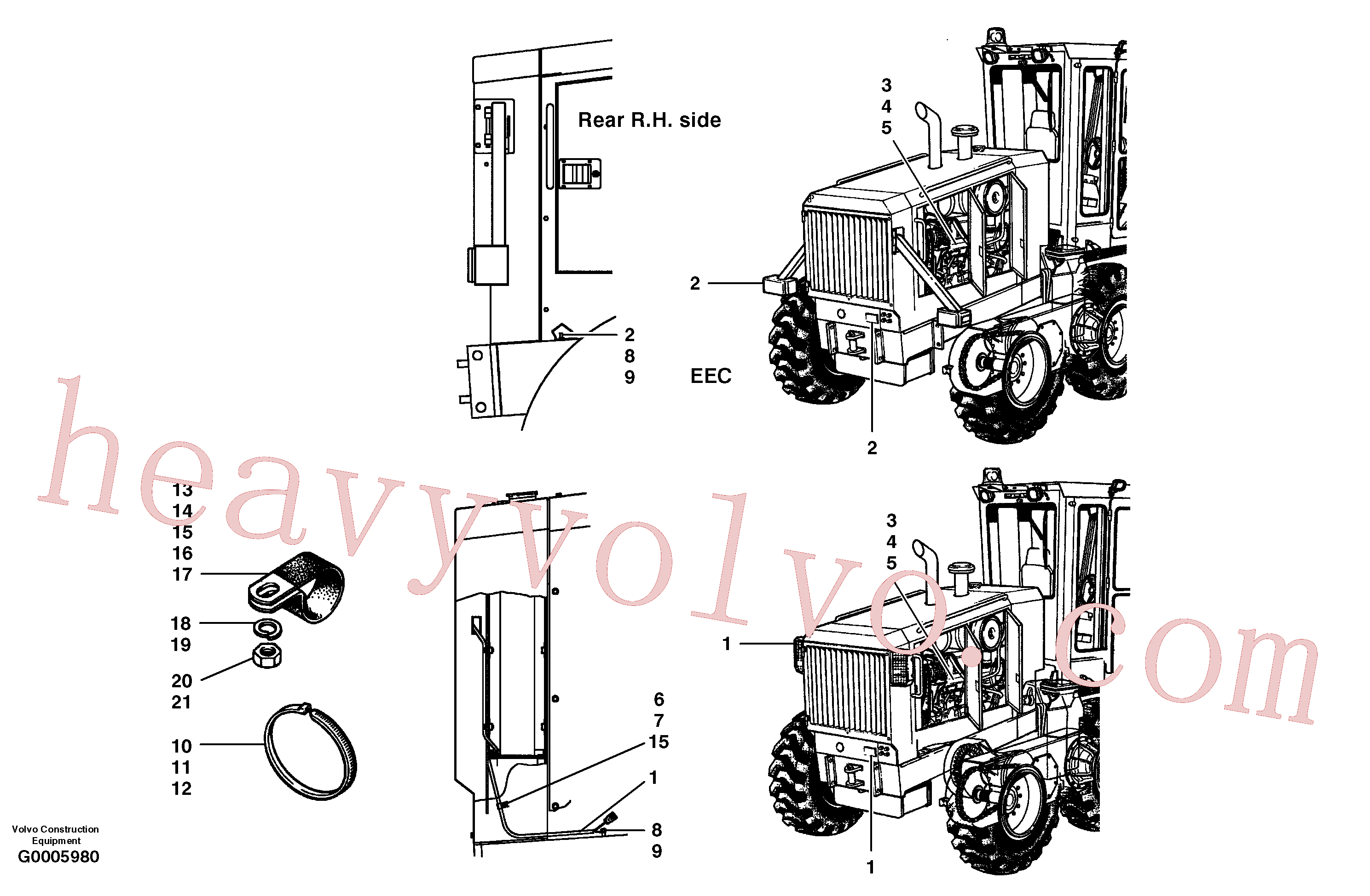 CH32320 for Volvo Wiring harness - rear(G0005980 assembly)