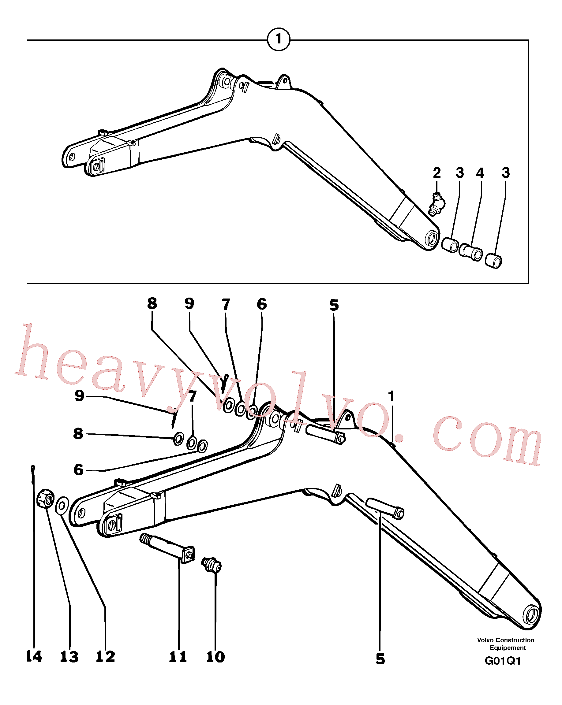 PJ4090003 for Volvo Boom(G01Q1 assembly)