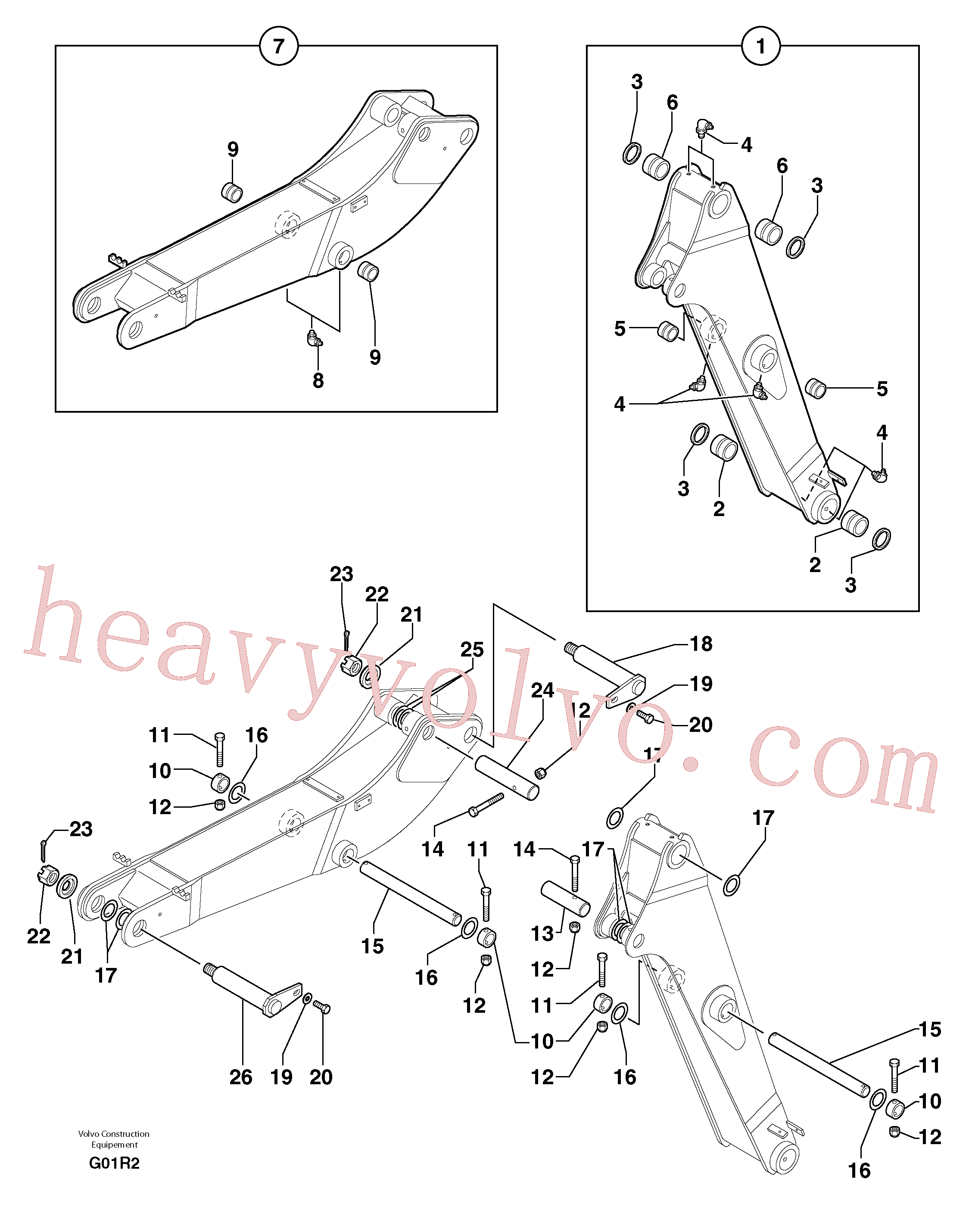 PJ5460330 for Volvo Boom / intermediate boom(G01R2 assembly)