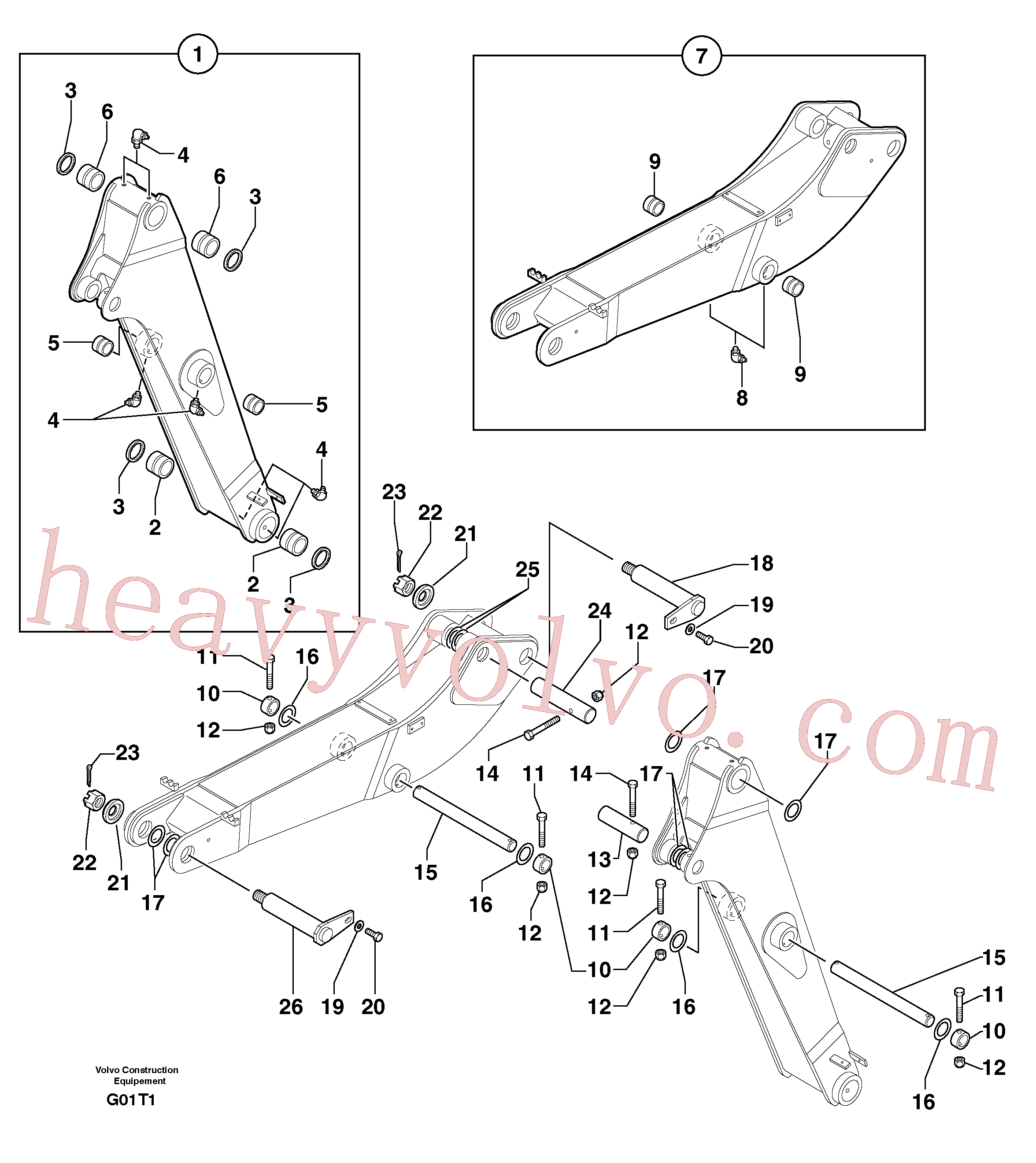 PJ5460330 for Volvo Boom / intermediate boom(G01T1 assembly)