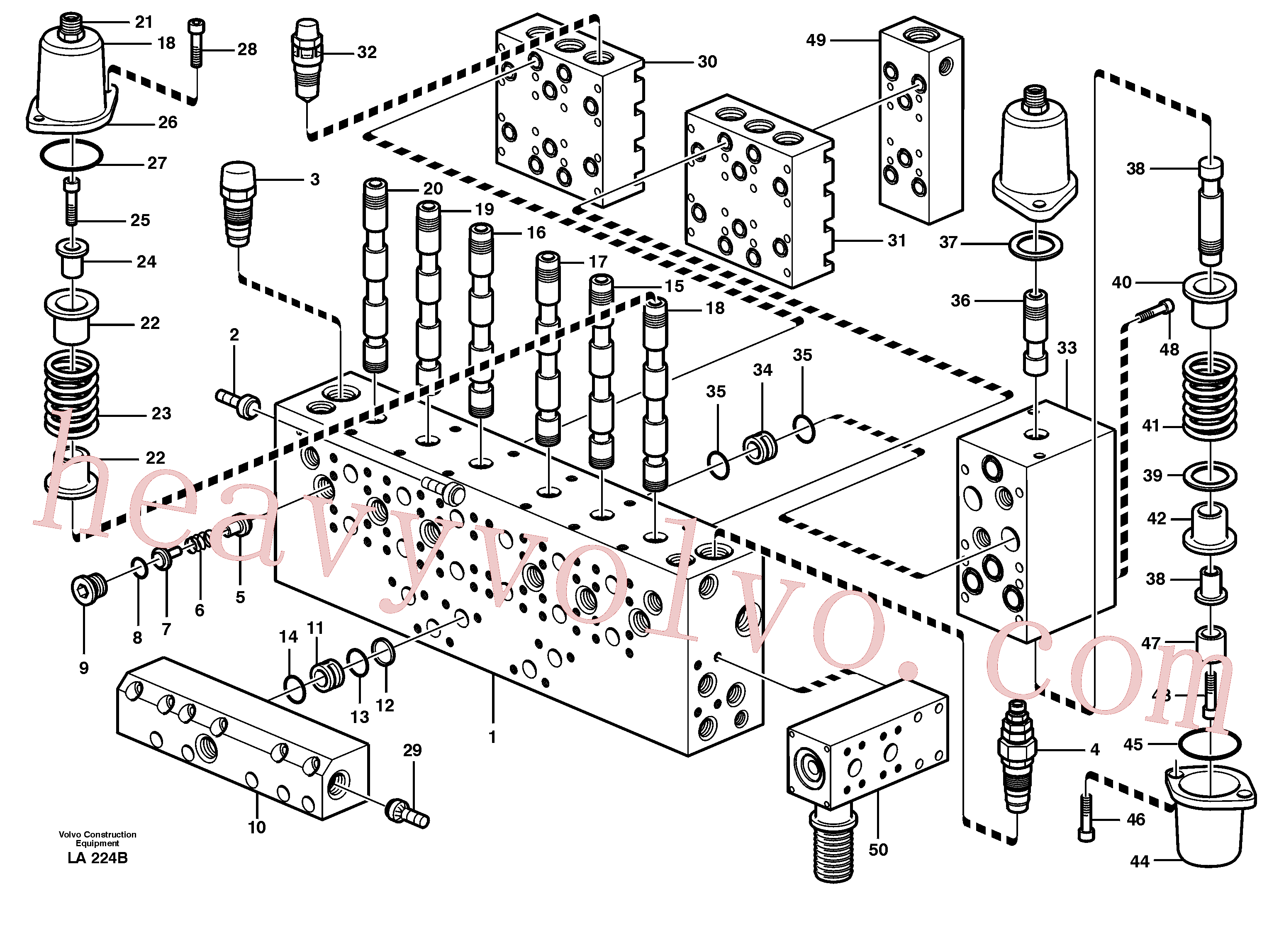 VOE14023256 for Volvo Main valve assembly, valves(LA224B assembly)