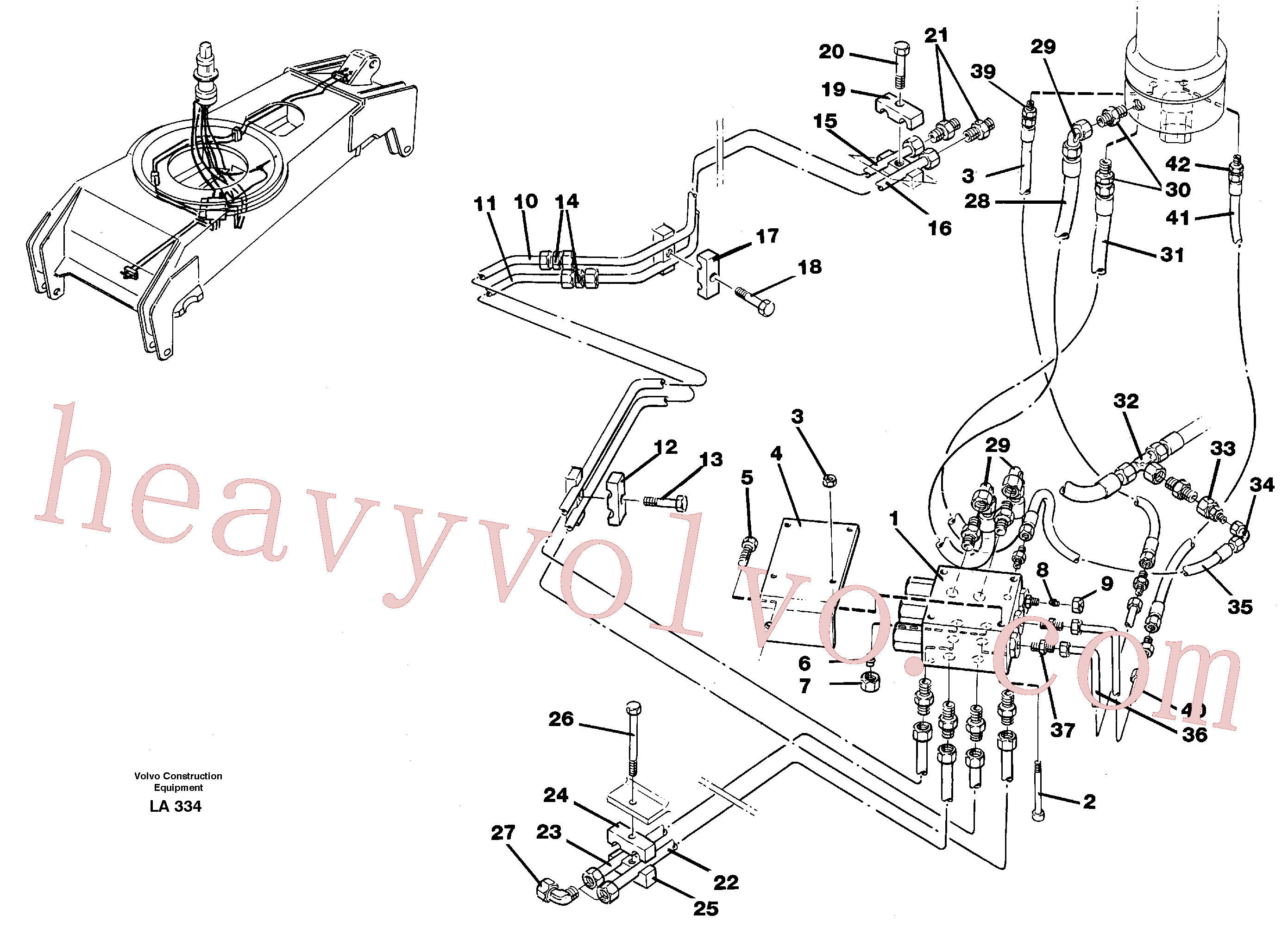 VOE14023252 for Volvo Hydraulicsystem, dozerblade,front and rear(LA334 assembly)