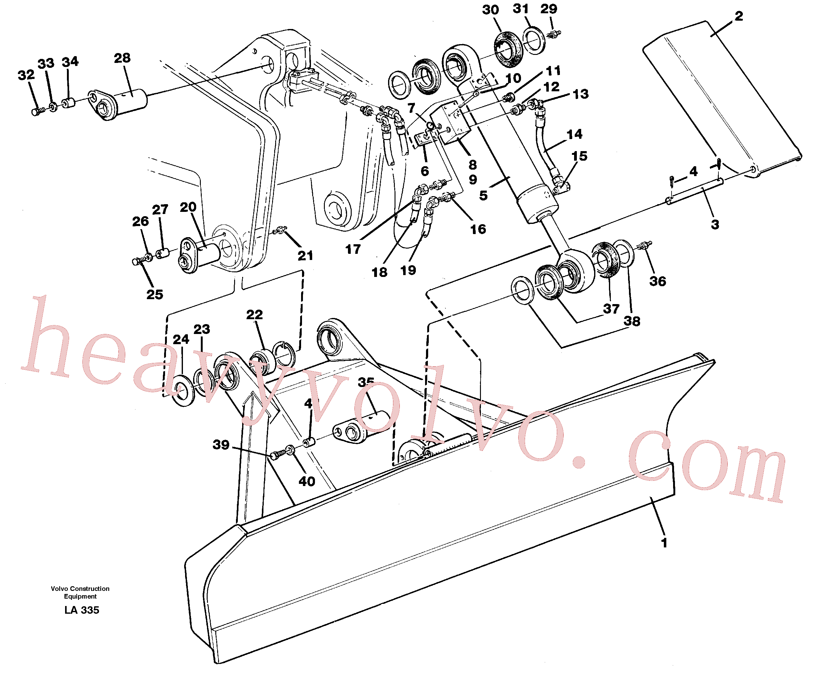 VOE14041917 for Volvo Dozer blade,front 2,5 and 2,6 m(LA335 assembly)