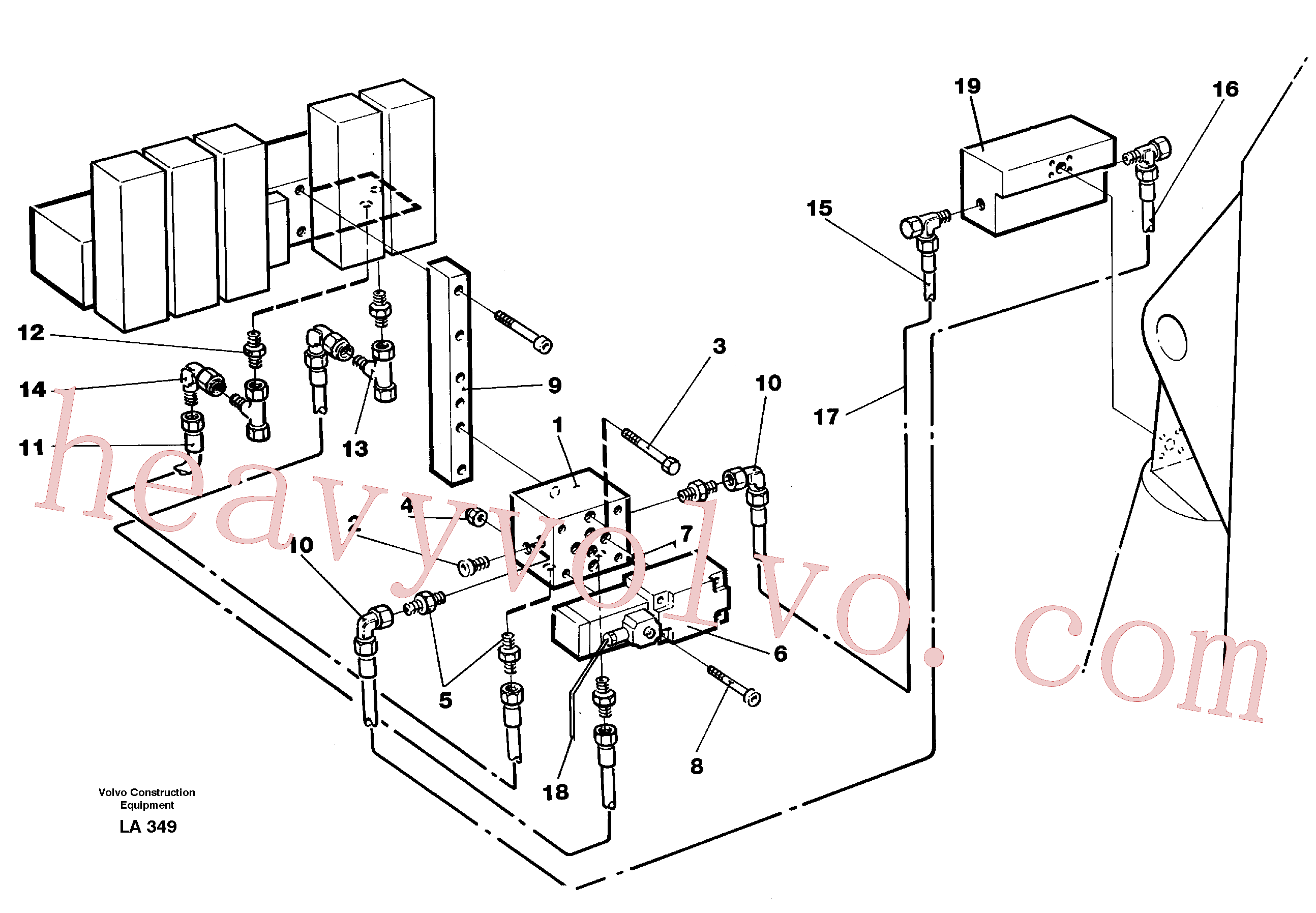 VOE14261460 for Volvo Grab equipment in base machine(LA349 assembly)