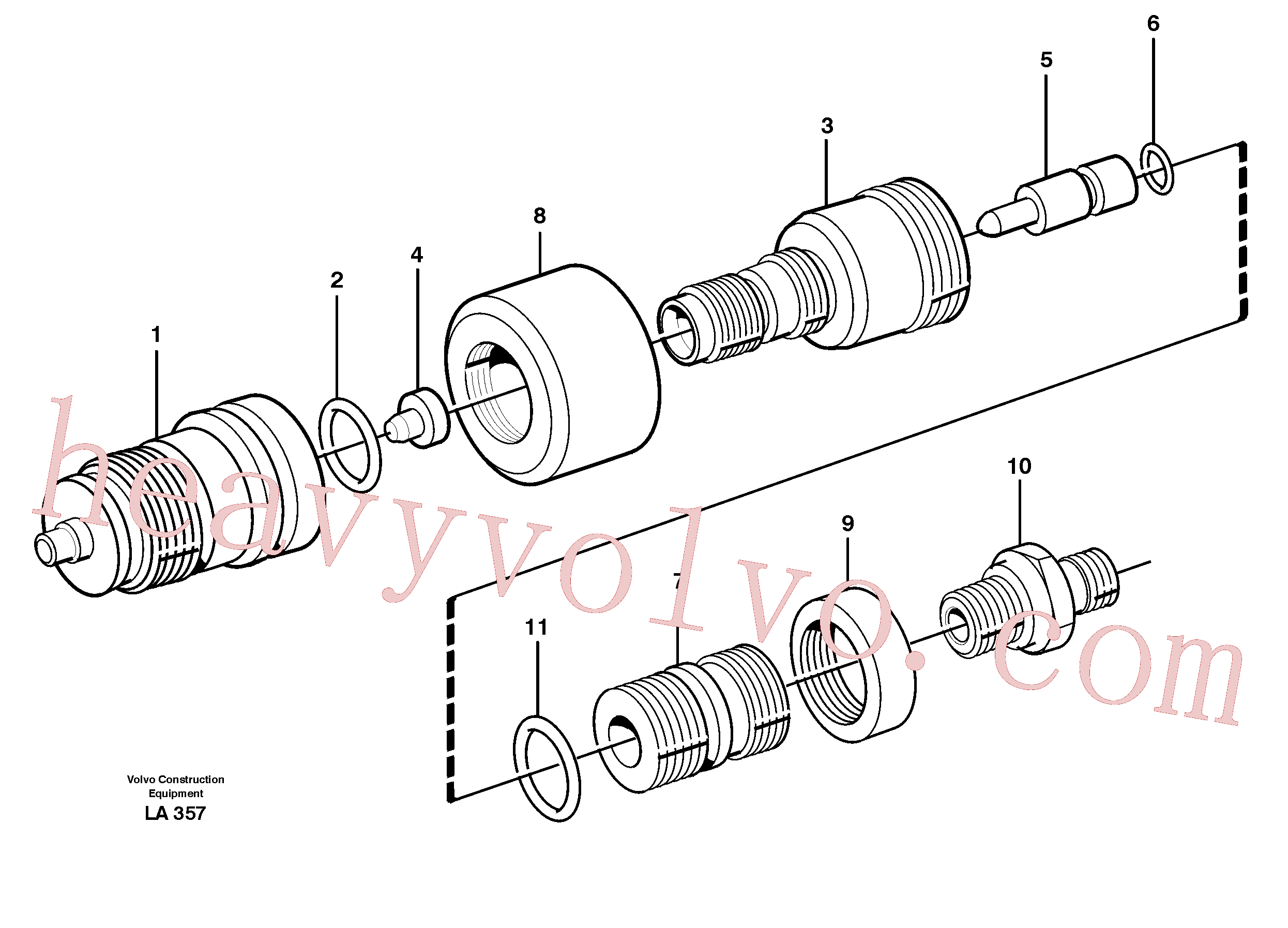 VOE14211968 for Volvo Pressure limiting valve(LA357 assembly)