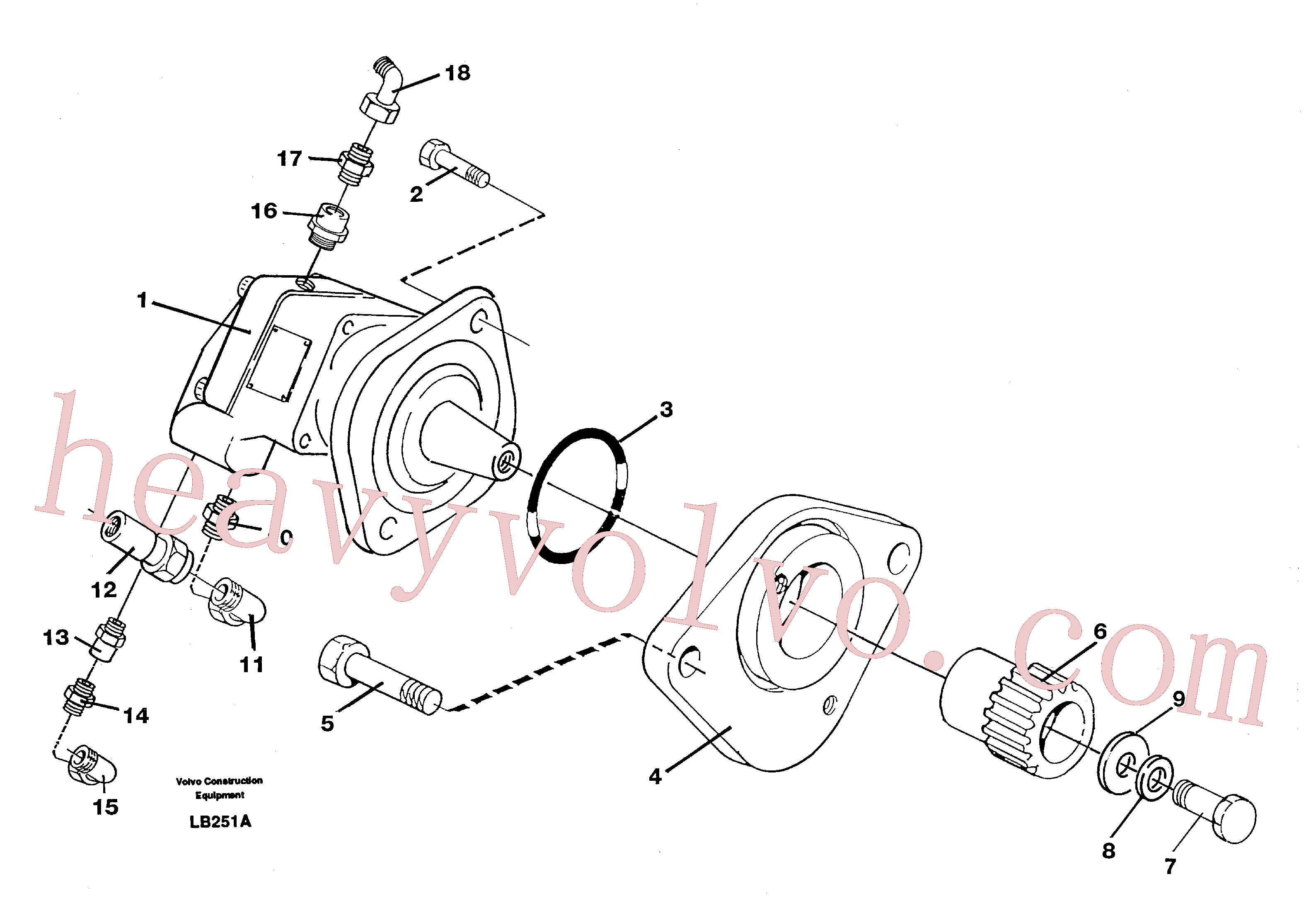 VOE11147222 for Volvo Fan pump, Oil cooler(LB251A assembly)