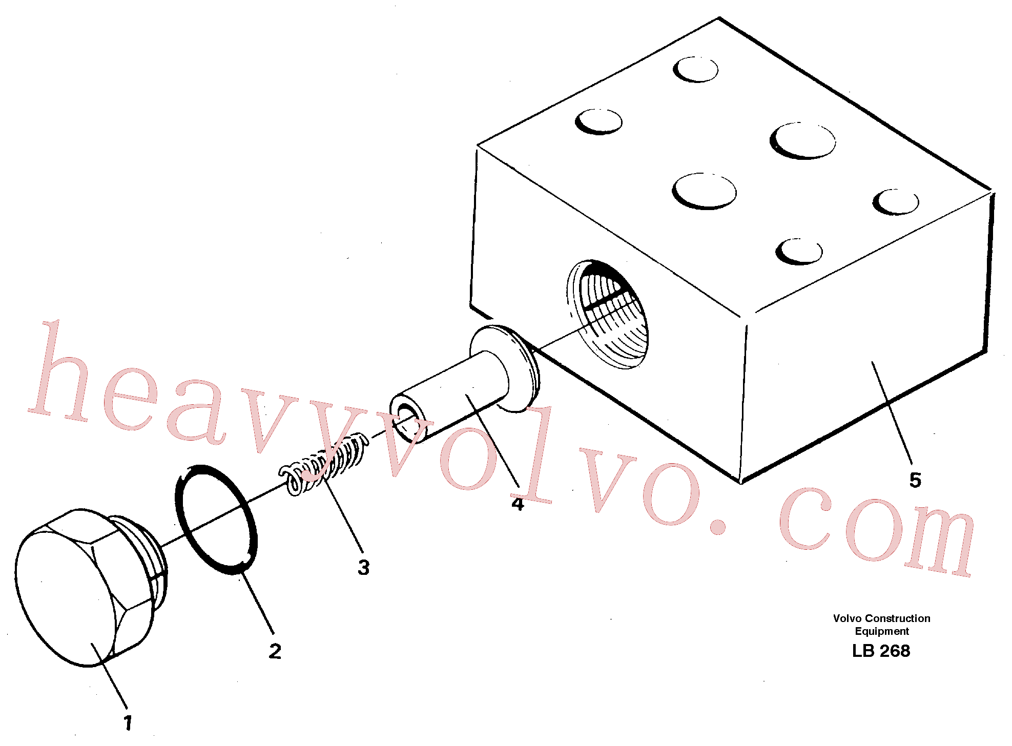 VOE14233688 for Volvo Anticavitation valve(LB268 assembly)