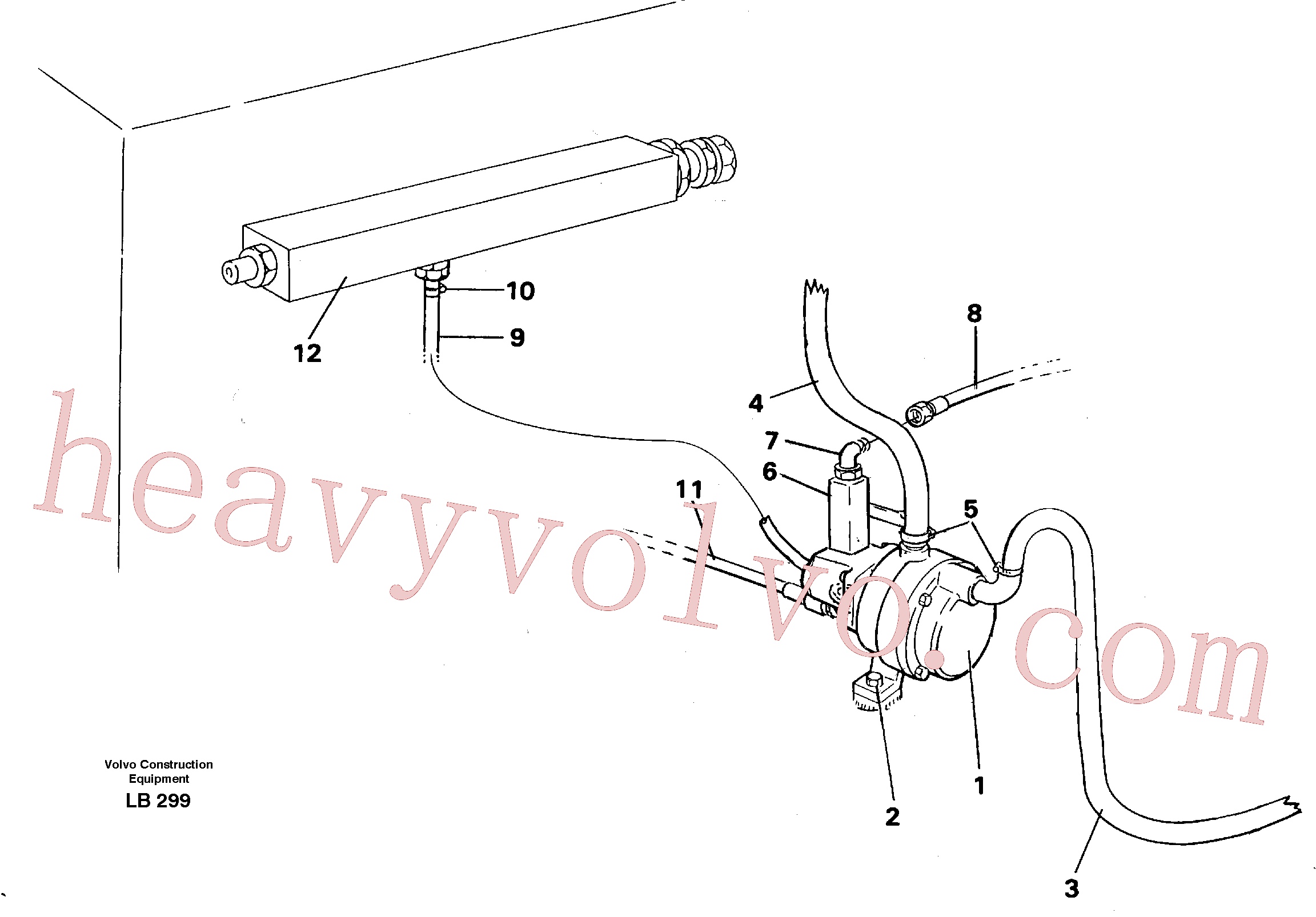 VOE14041890 for Volvo Fuel pump, hydraulic(LB299 assembly)