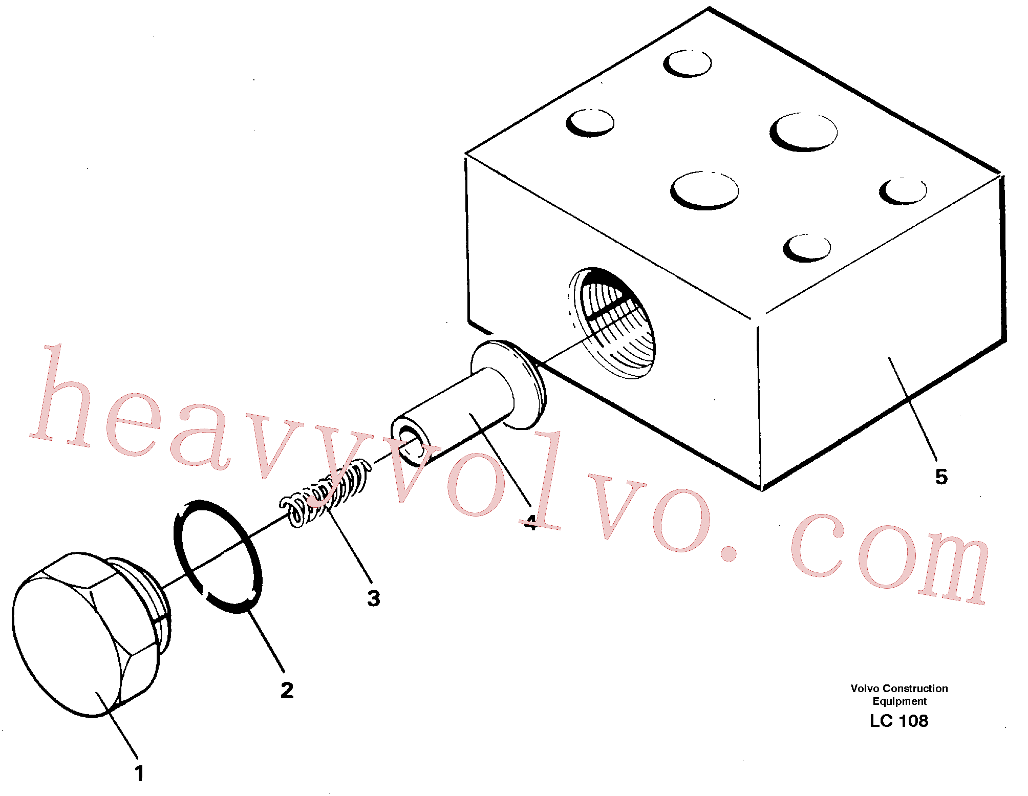 VOE14233688 for Volvo Anticavitation valve(LC108 assembly)