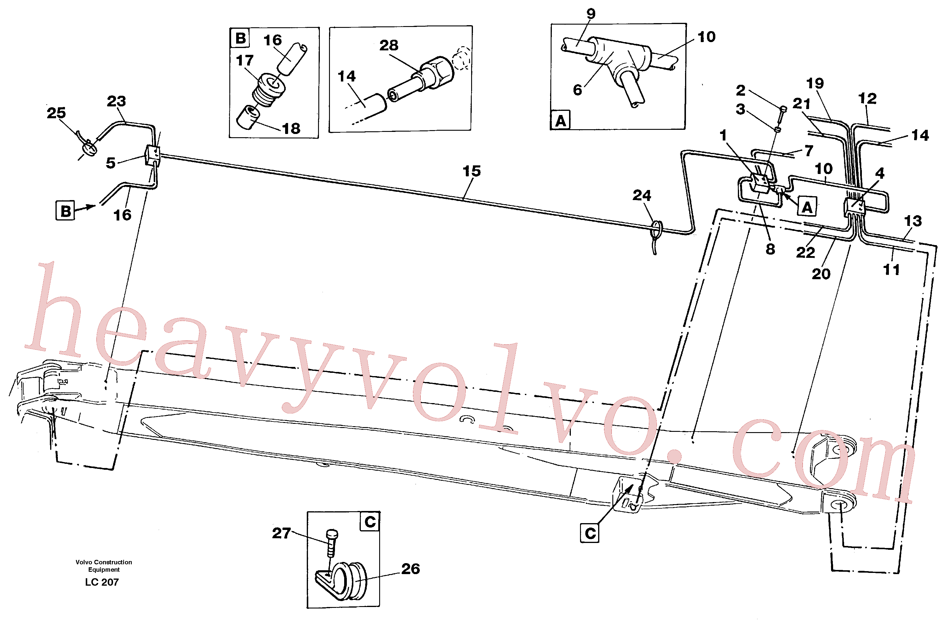 VOE14267775 for Volvo Automatic lubrication, material handling equ.(LC207 assembly)