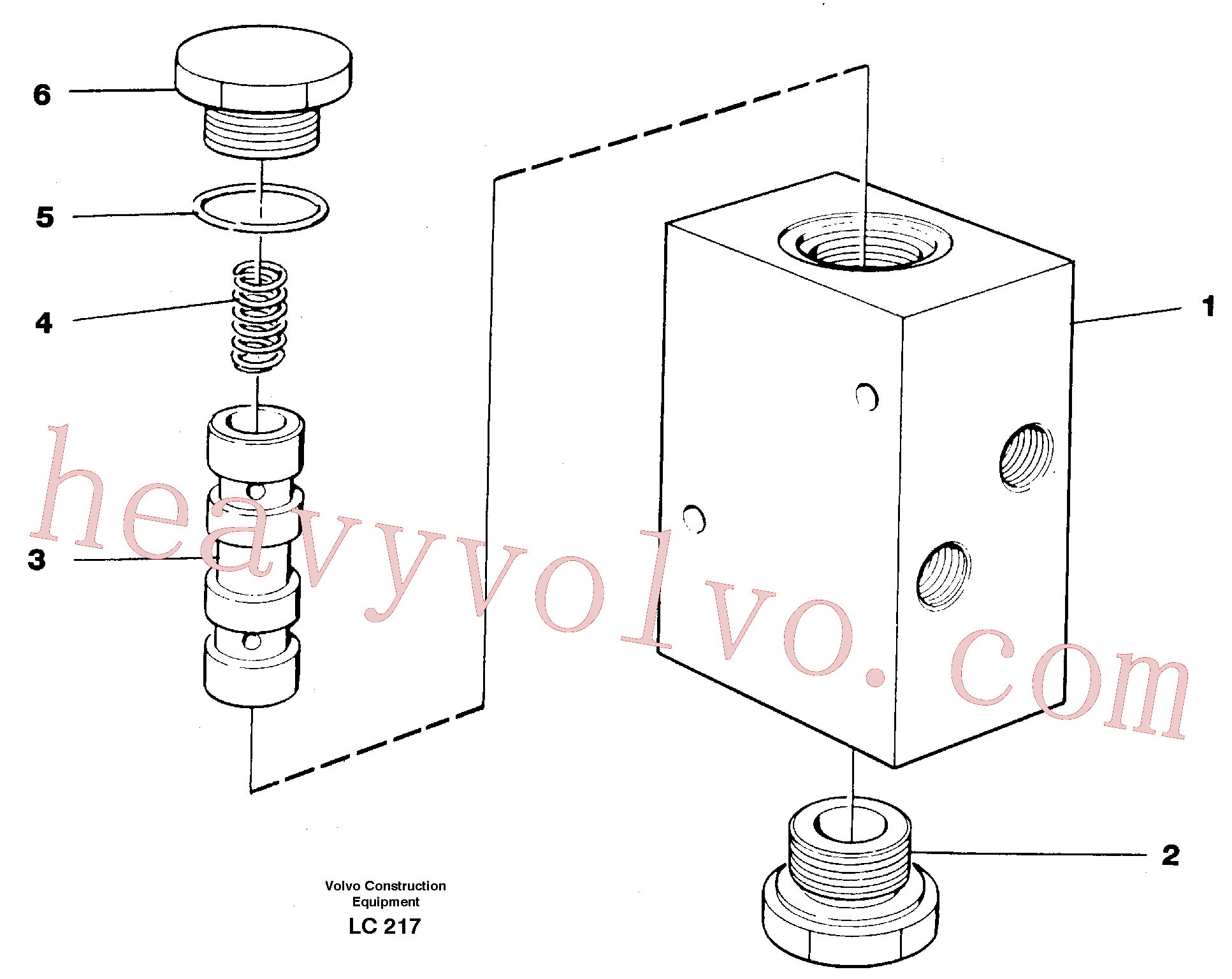 VOE14046520 for Volvo Valve, travel brake(LC217 assembly)