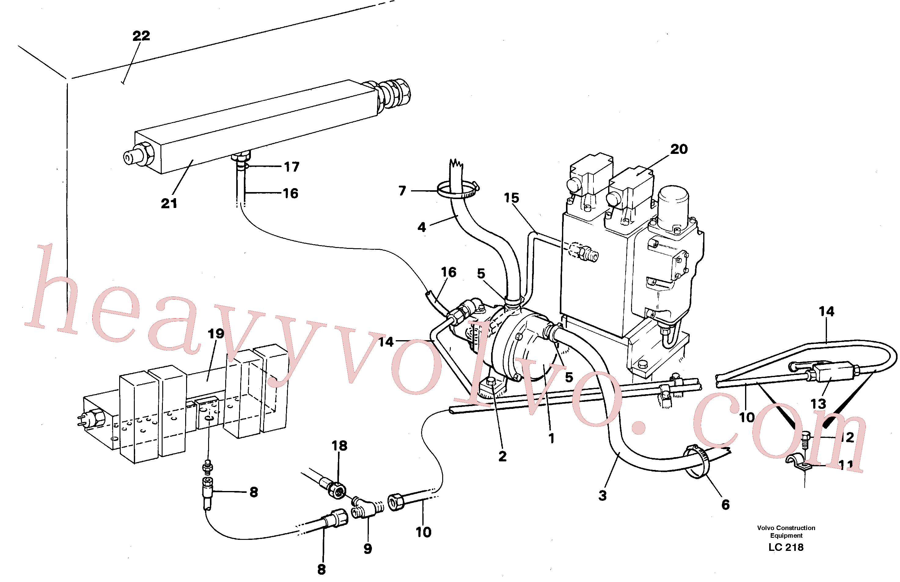 VOE14041890 for Volvo Fuel pump, hydraulic(LC218 assembly)