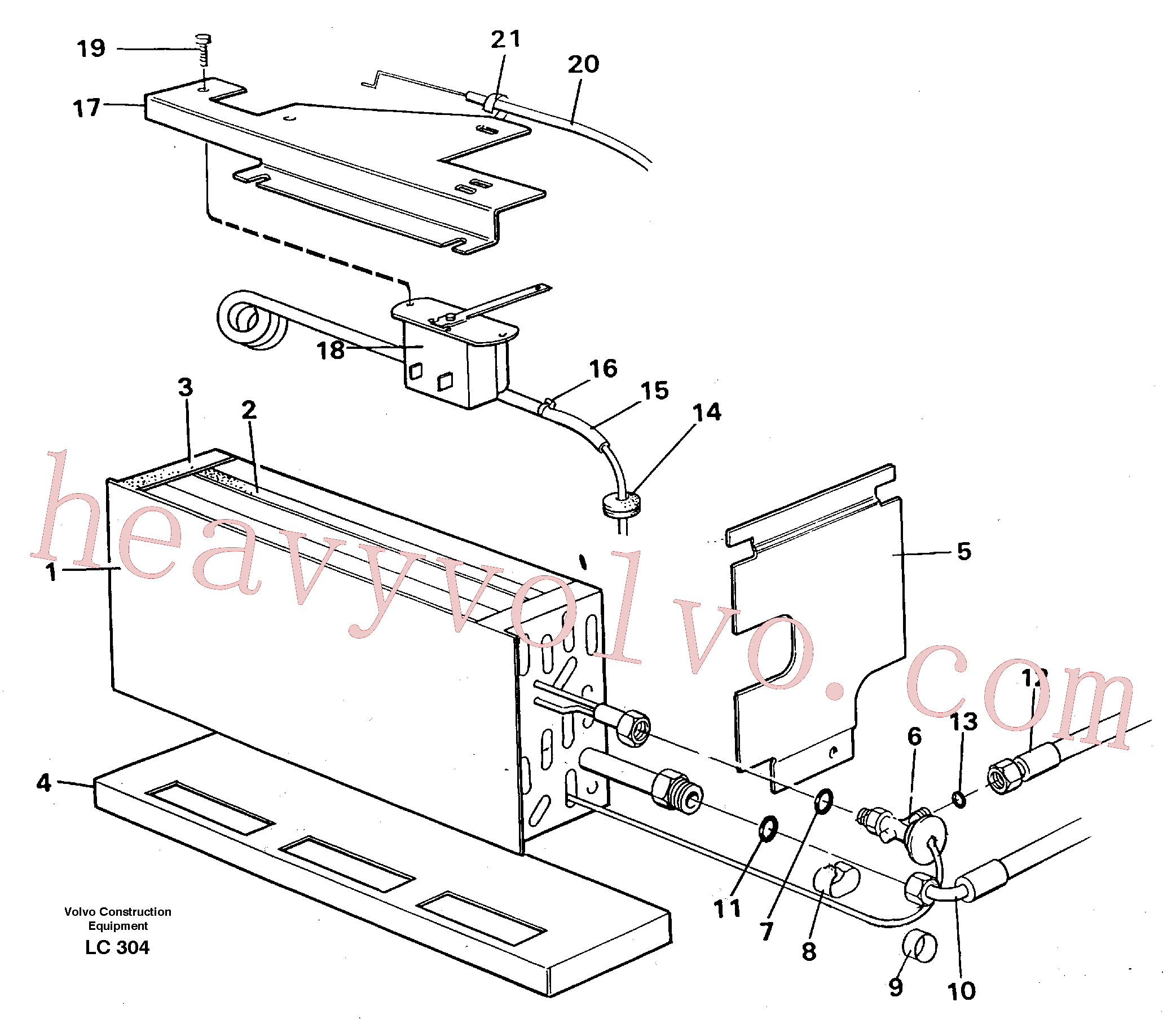 VOE14213847 for Volvo Evaporator with fitting parts, cooling agent R134a(LC304 assembly)