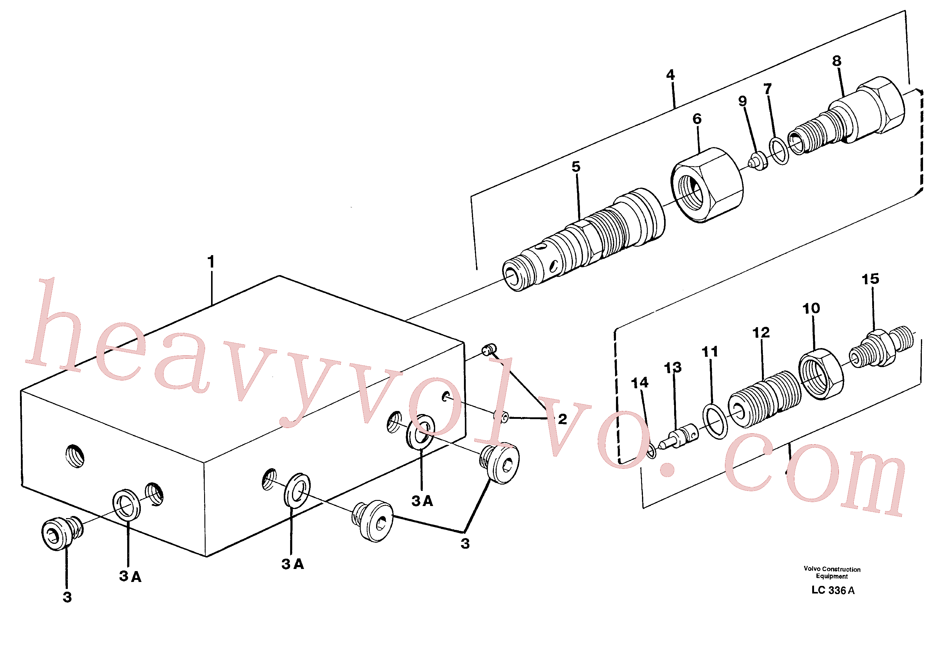 VOE14267977 for Volvo Pressure limiting valve, main valve(LC336A assembly)