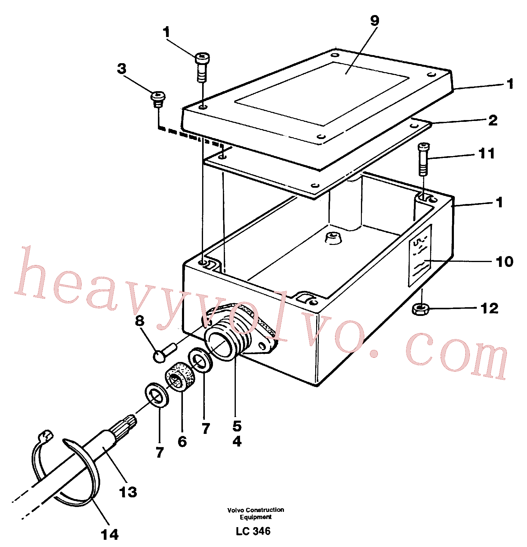 VOE14212012 for Volvo Electric installation for load limiting device(LC346 assembly)