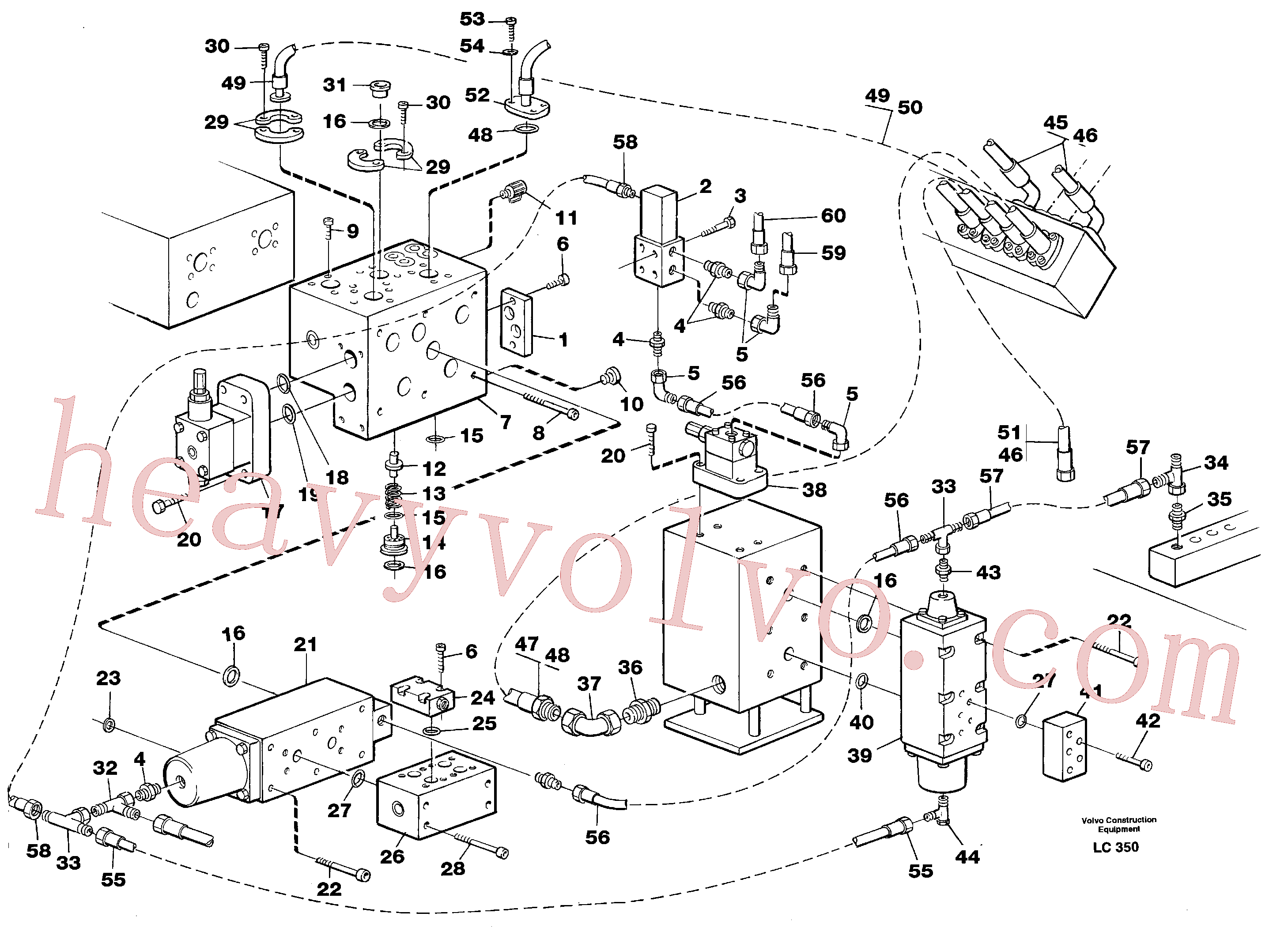 VOE14249351 for Volvo Hammer hydraulics on base machine(LC350 assembly)