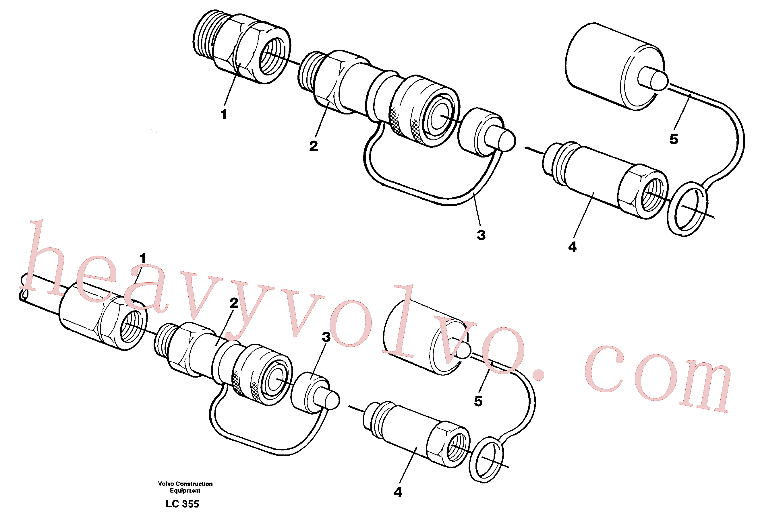 VOE14264372 for Volvo Quick connection kit, aeroquip 1/2