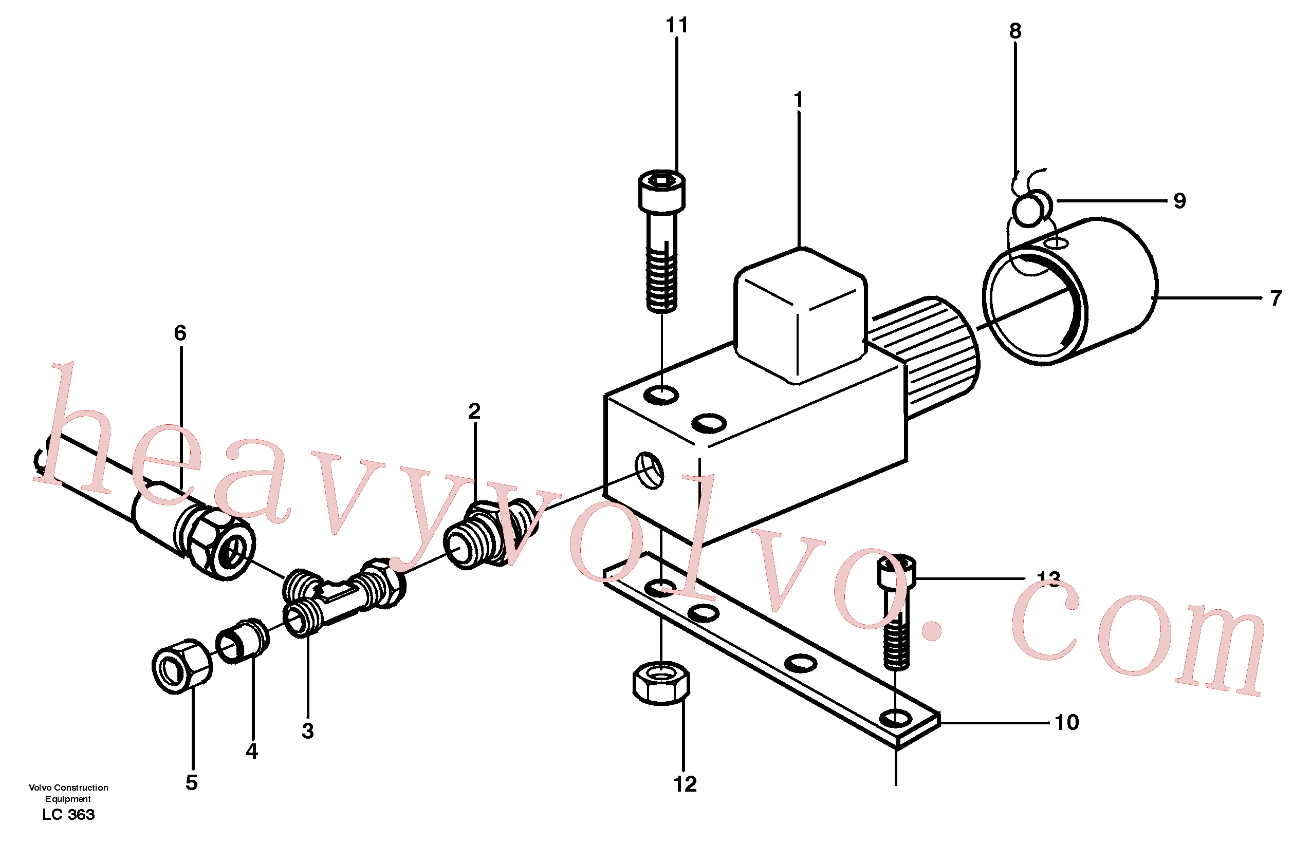 VOE14016433 for Volvo Valve, Load indicator(LC363 assembly)