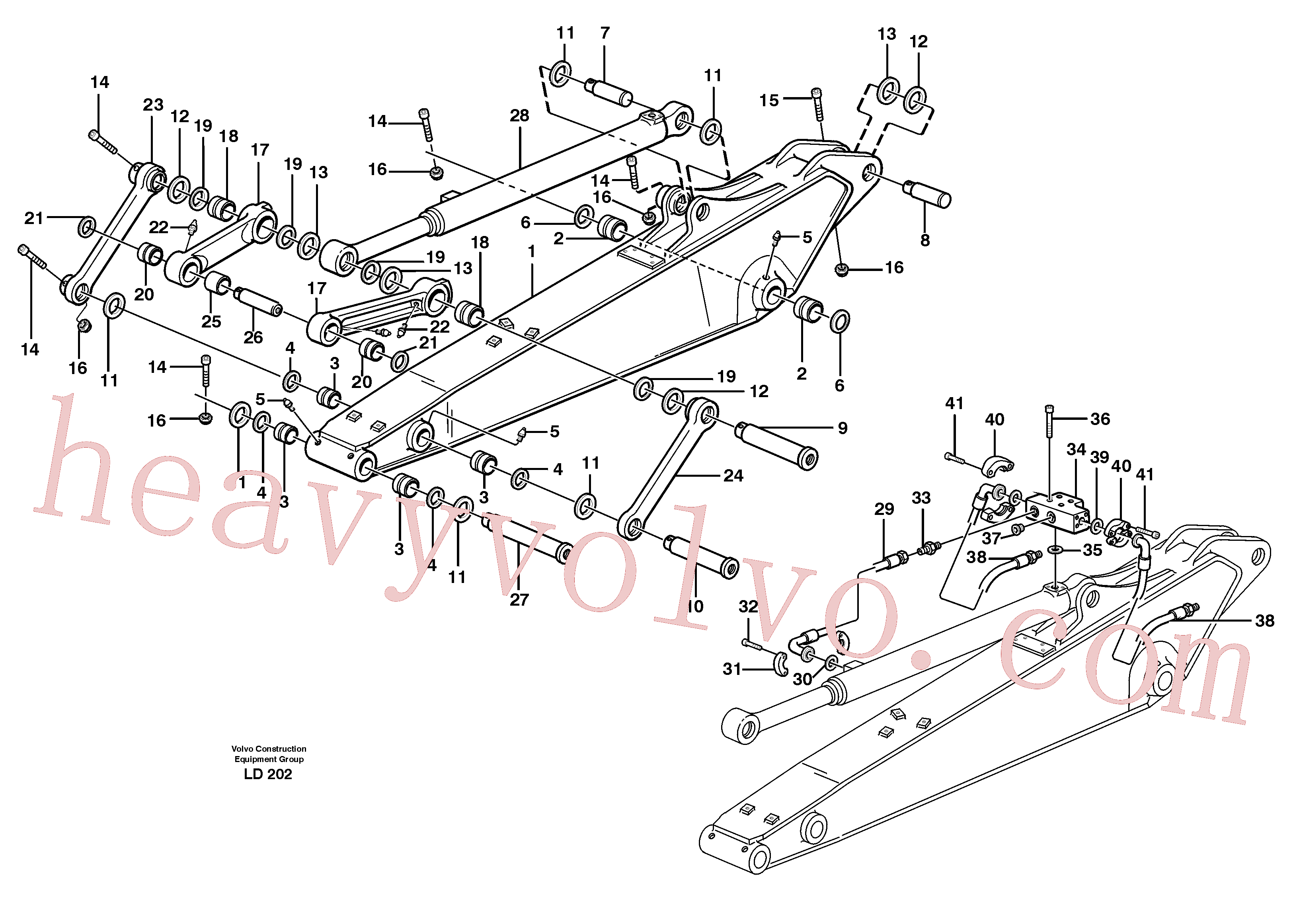 VOE14370064 for Volvo Dipper arm incl. connect.(LD202 assembly)