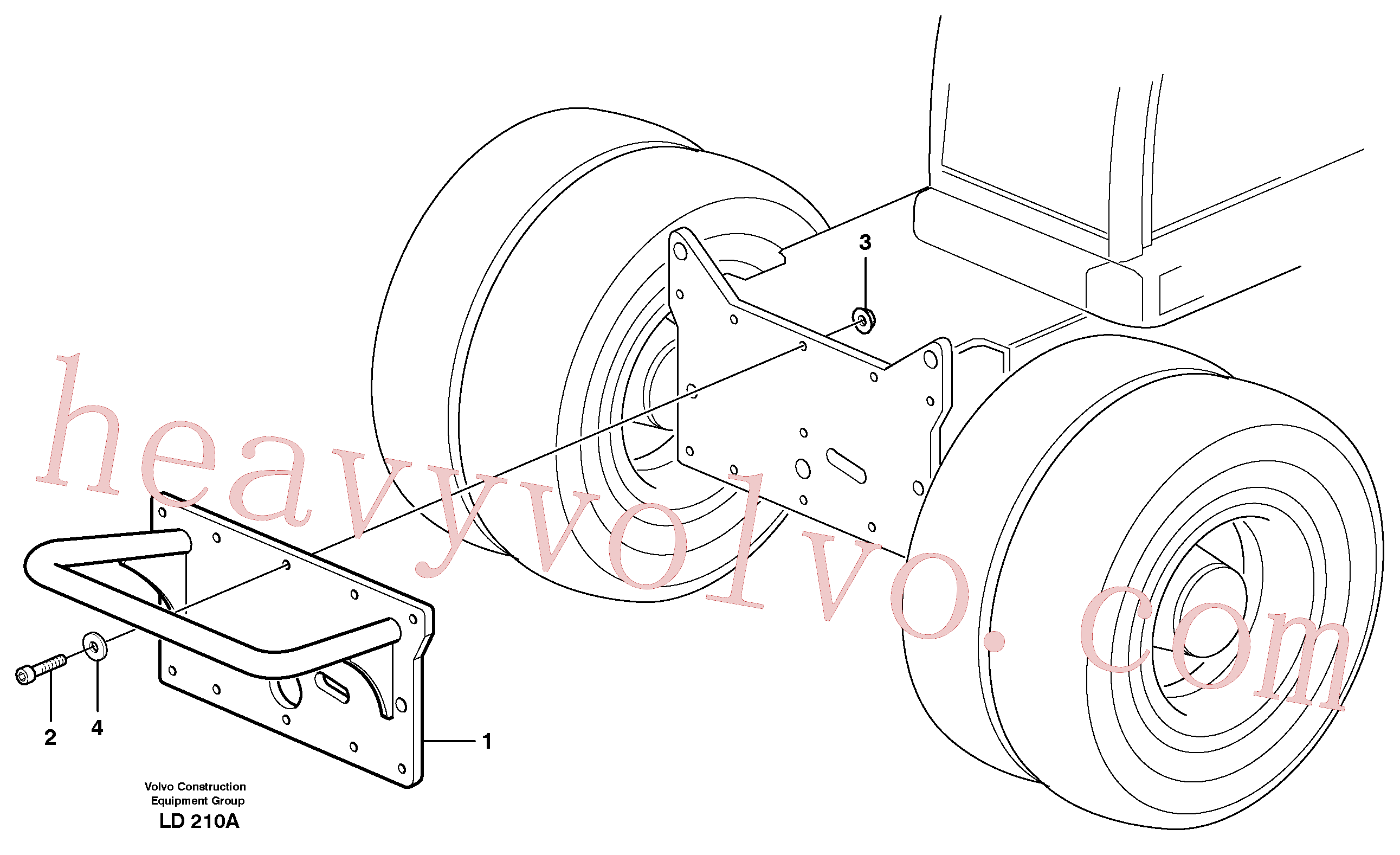 VOE930850 for Volvo Grab attachment(LD210A assembly)