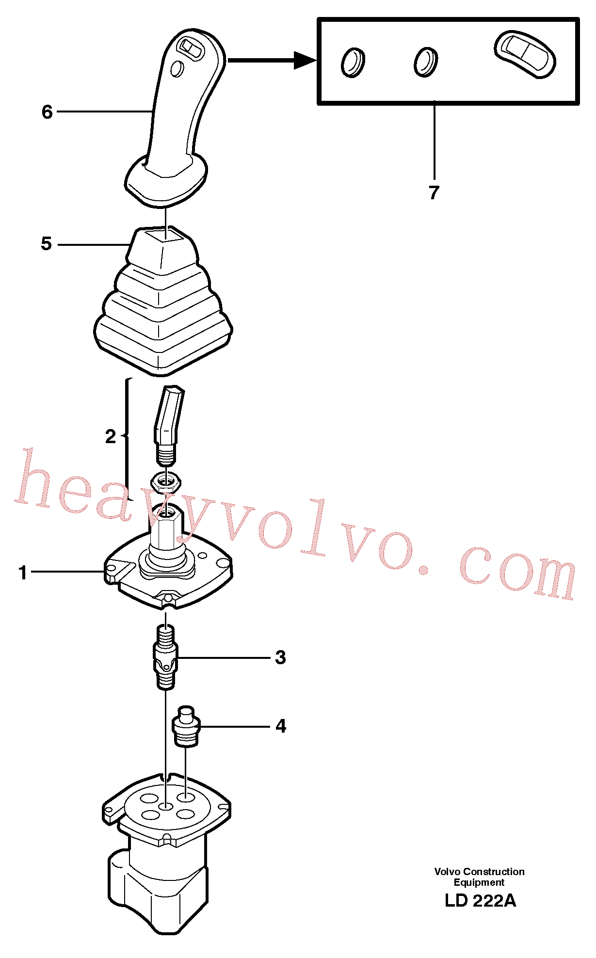 PJ7415656 for Volvo Control pressure valve(LD222A assembly)