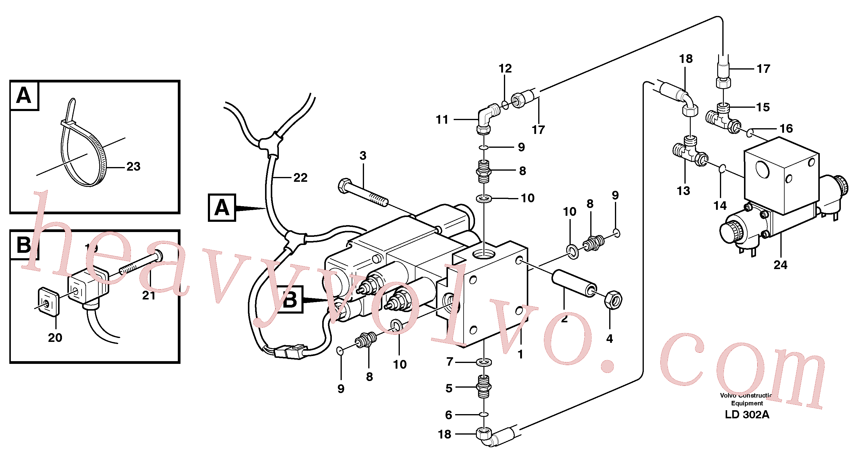 VOE13933927 for Volvo Hydraulic system, X3(LD302A assembly)