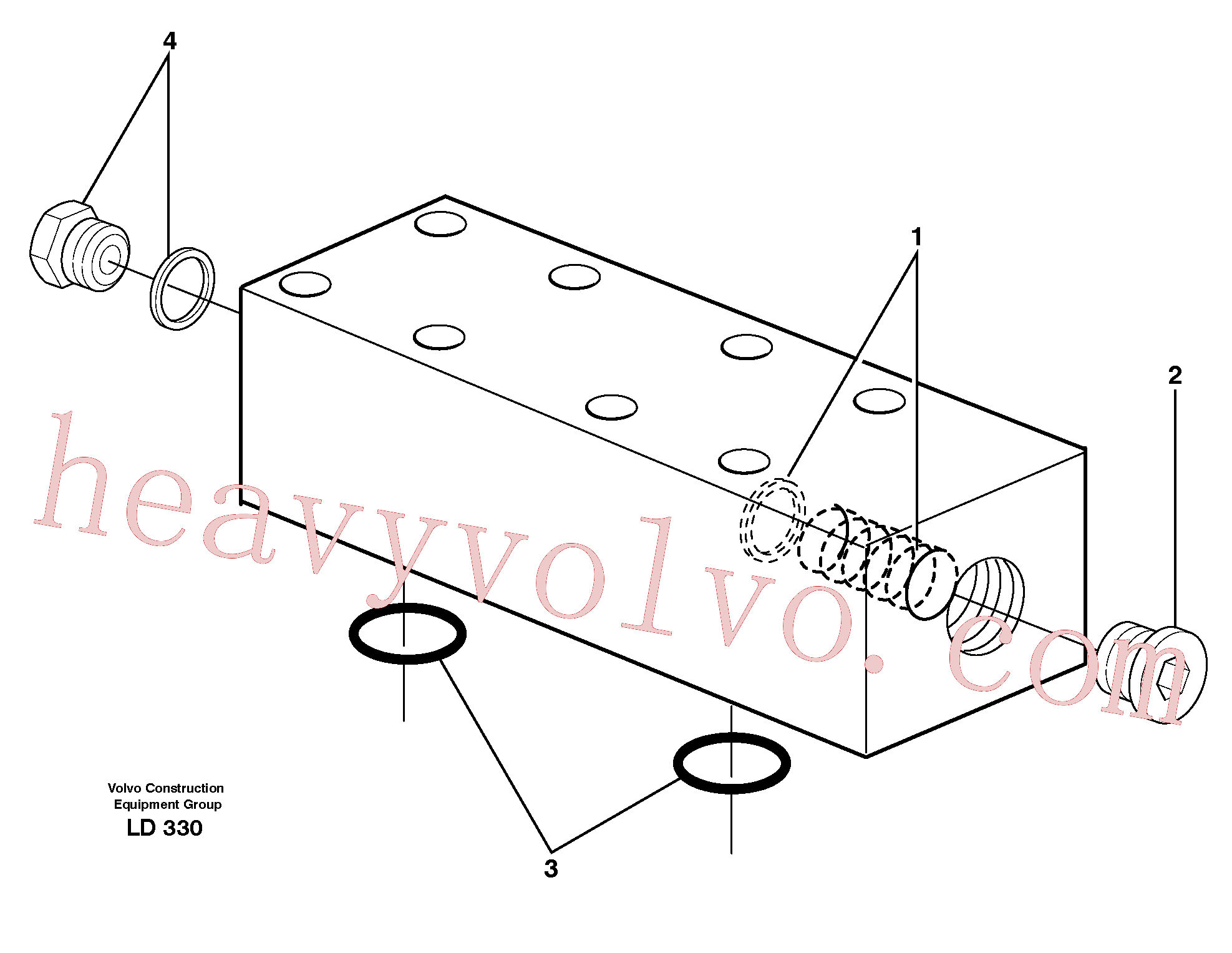 VOE11707048 for Volvo Float position valve(LD330 assembly)