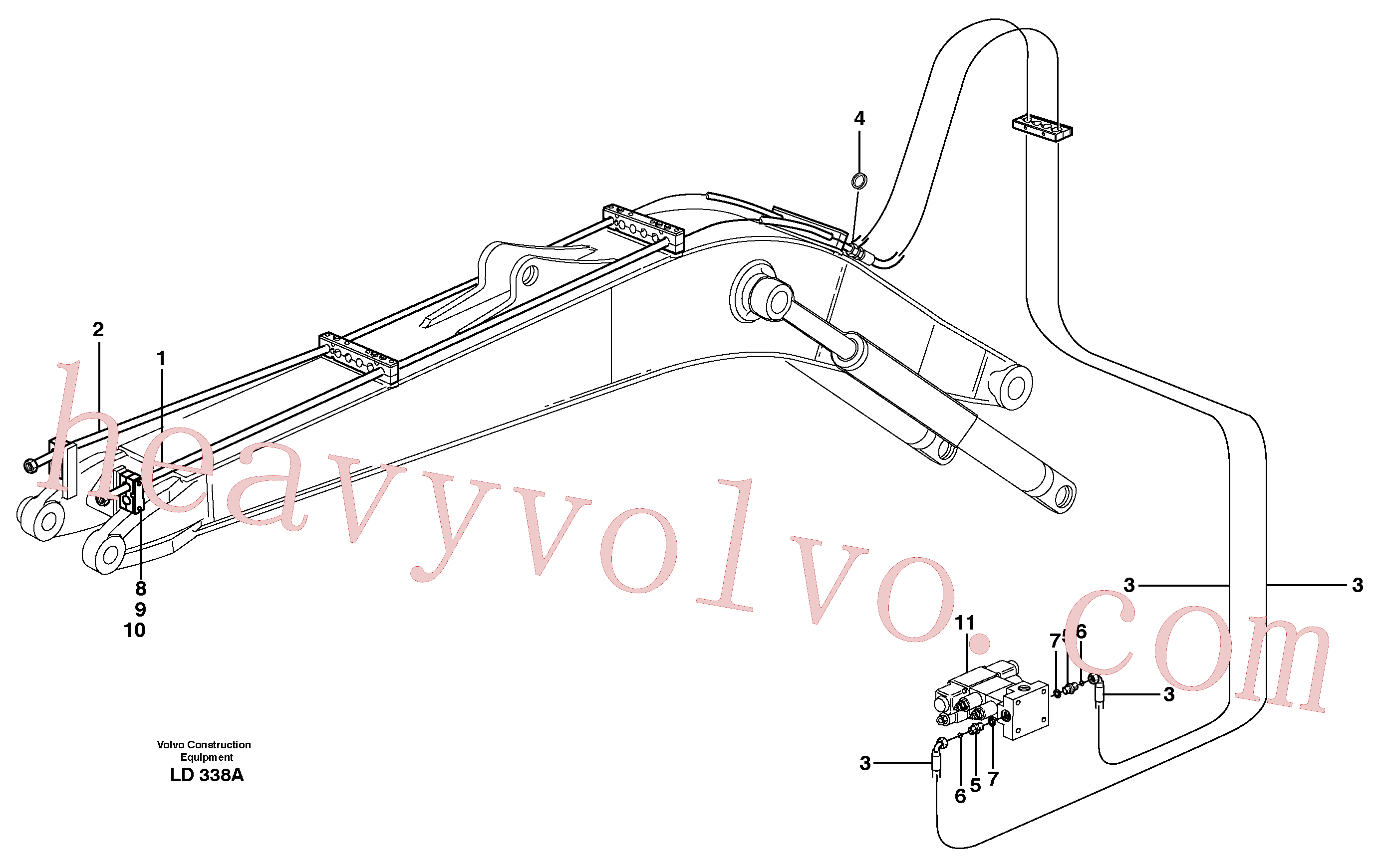 VOE14372997 for Volvo Hydr. equipm. on monoboom, X3(LD338A assembly)