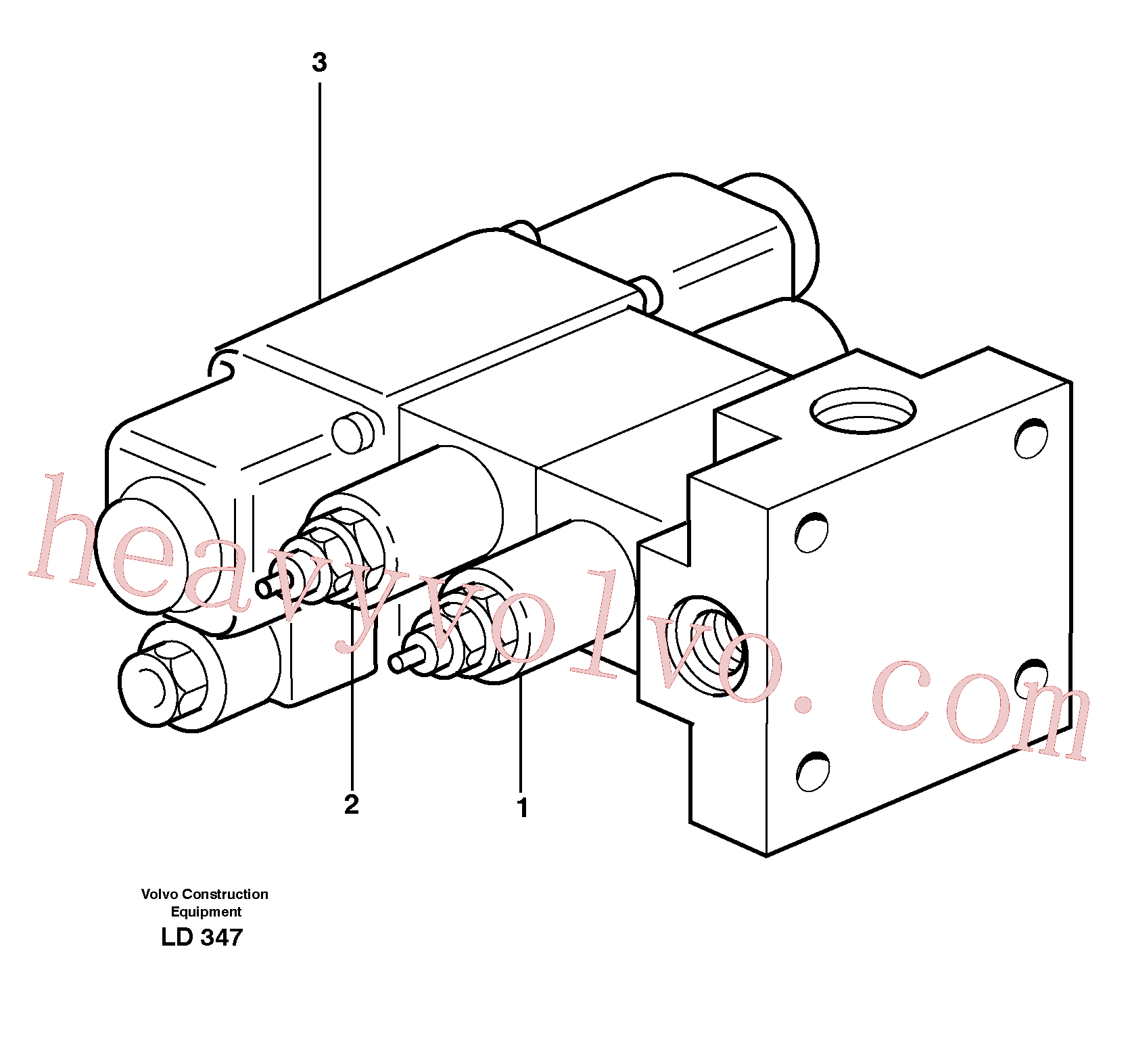 VOE14372070 for Volvo Magnet valve(LD347 assembly)