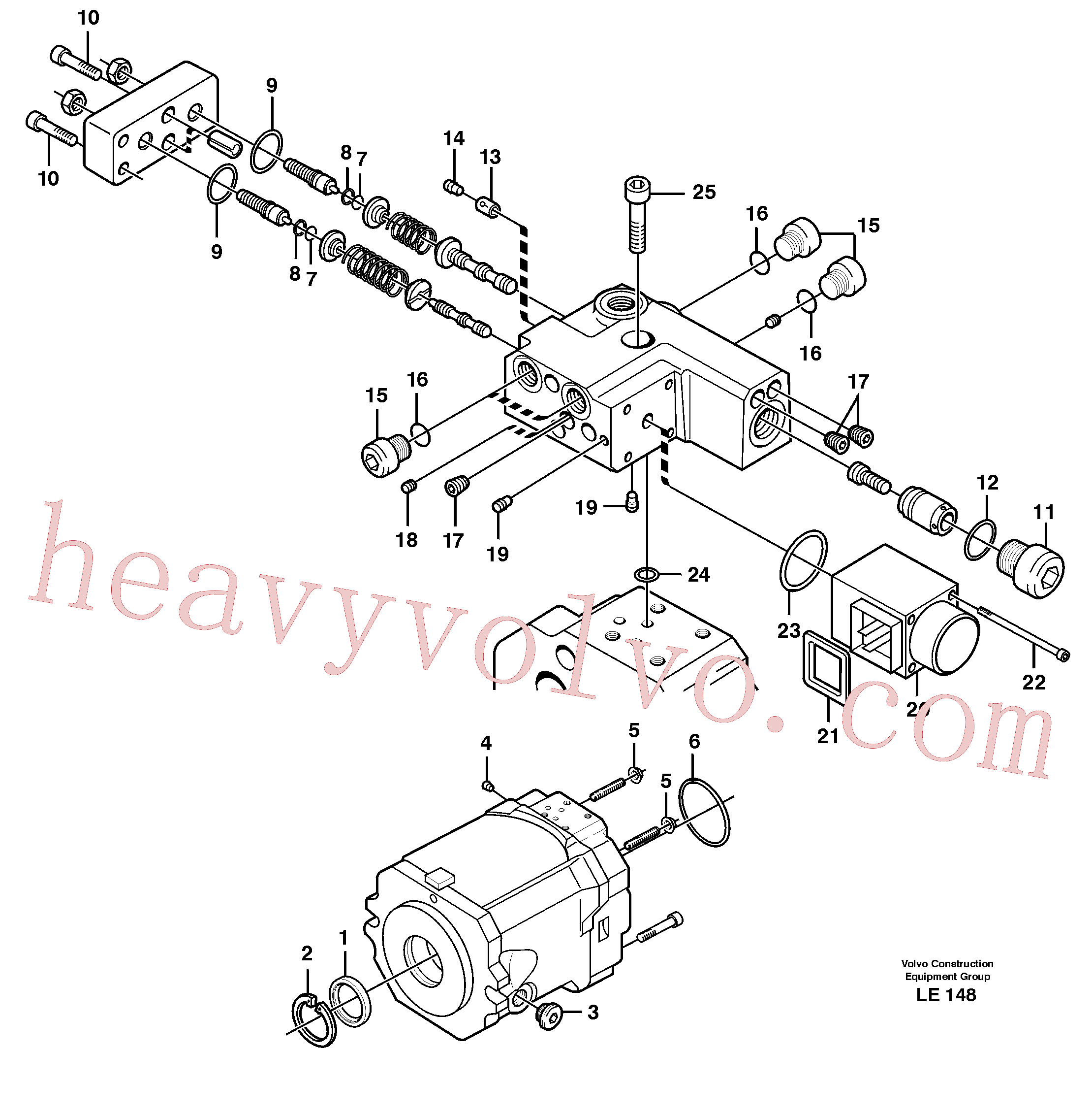 VOE11705600 for Volvo Hydraulic pump(LE148 assembly)