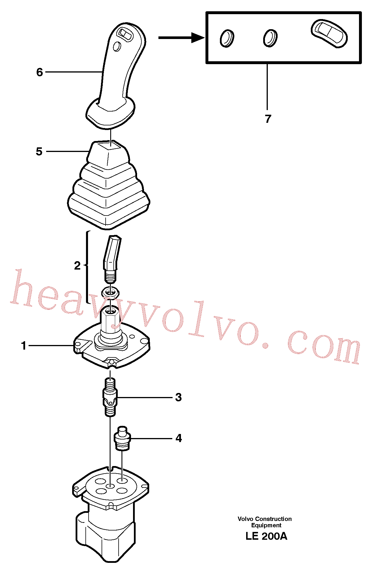 PJ7415656 for Volvo Control pressure valve(LE200A assembly)